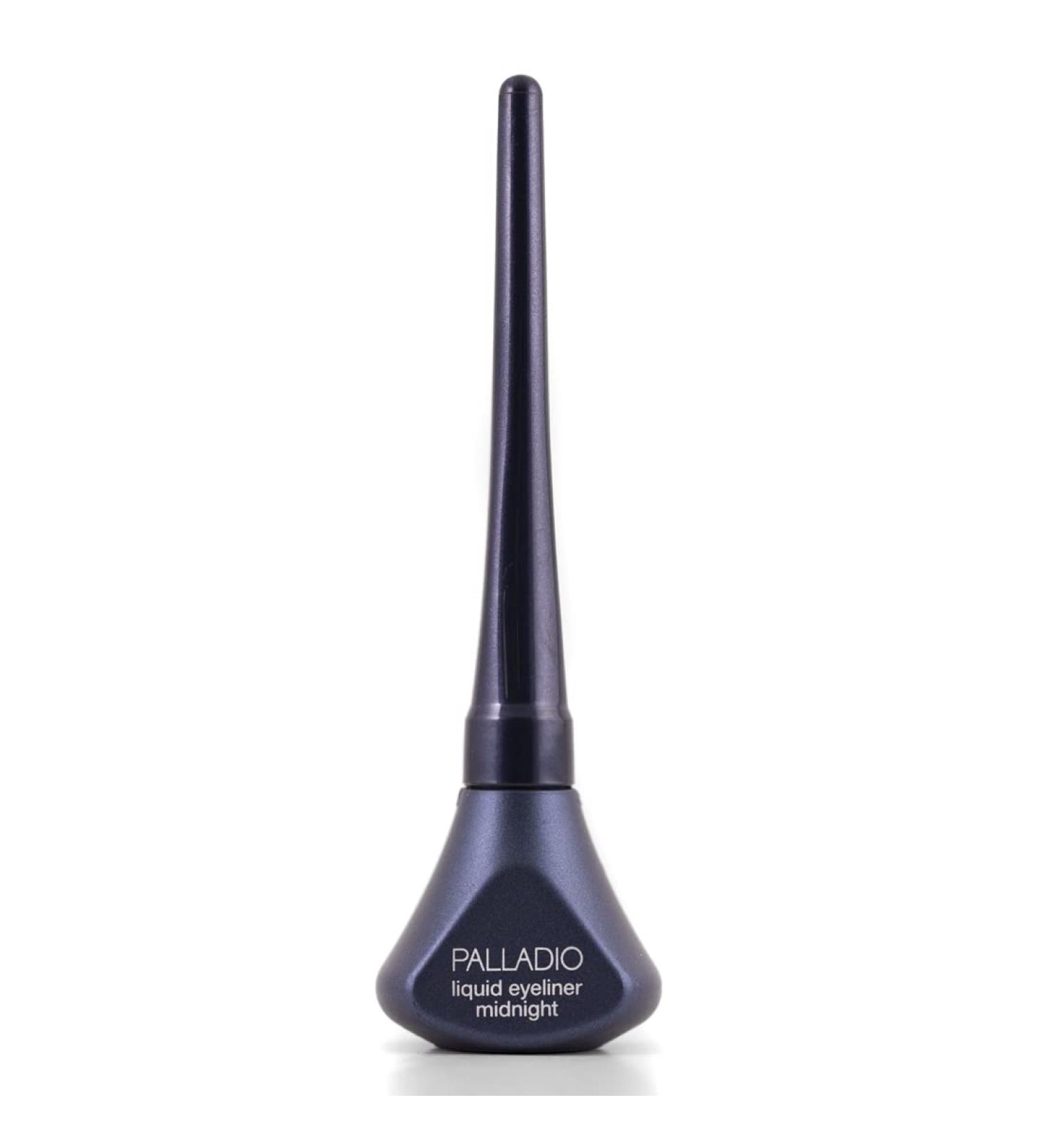 Palladio Liquid Eyeliner - Highly Pigmented, Waterproof & Smear-proof for Intense Eye Definition | Easy Grip Wand & Felt Tip Applicator | Midnight - Buy Online on GoSupps.com
