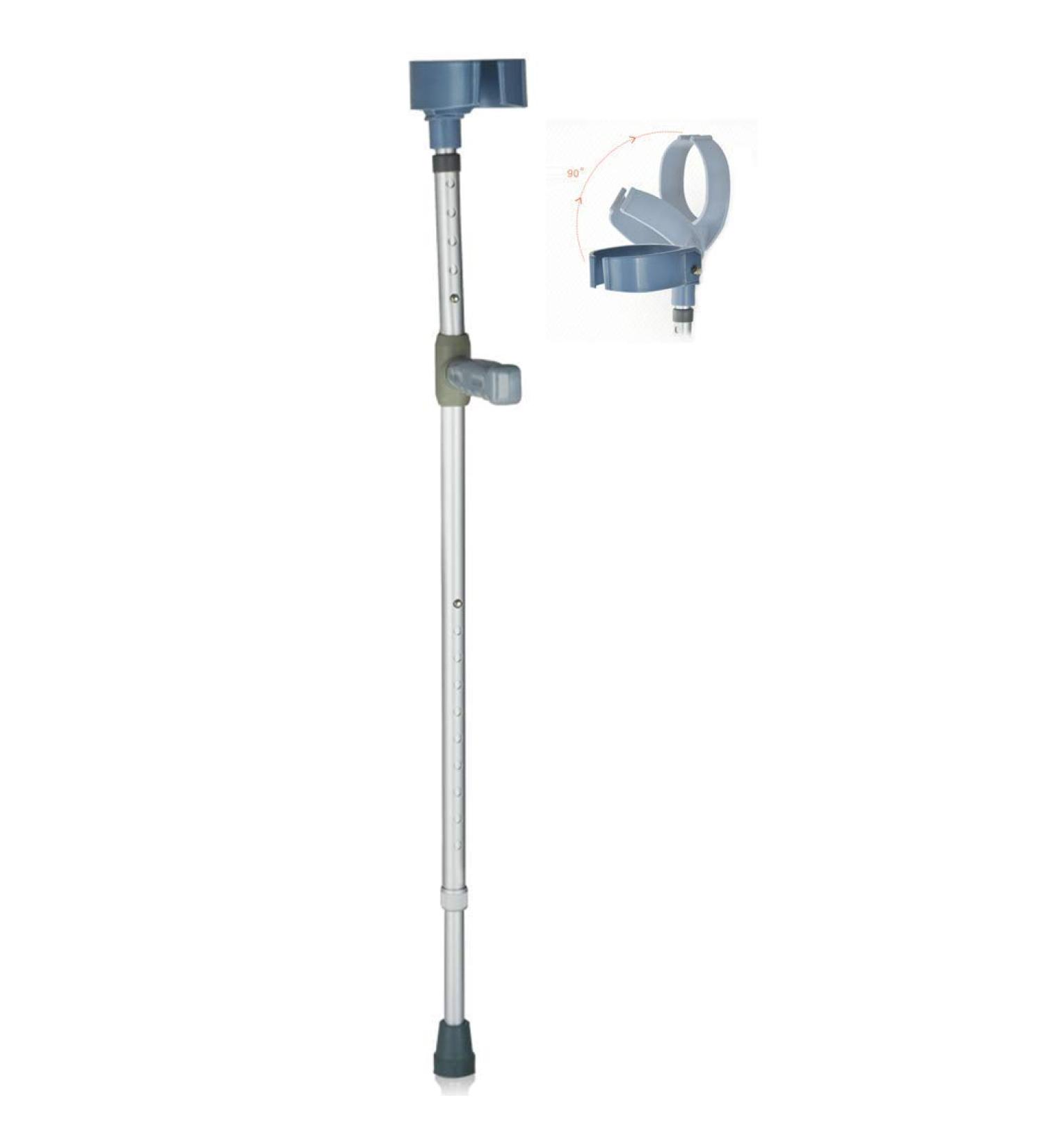 Axillary Crutches Lightweight Telescopic Adjustable Arm Cuff Non-Slip Crutches Rehabilitation Aid Walking Sticks Canes Suitable for Adults and Teenagers Ergonomic Handles Comfortable Grip Selfless - Buy Online on GoSupps.com