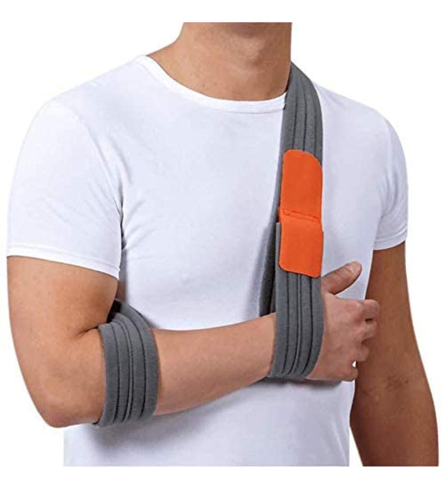 Matchu Sports Mitella Universal - Adjustable Arm Sling for Pain Relief | Unisex 170cm | Physiotherapist Approved for Breaks & Bruises | Gray - Buy Online on GoSupps.com