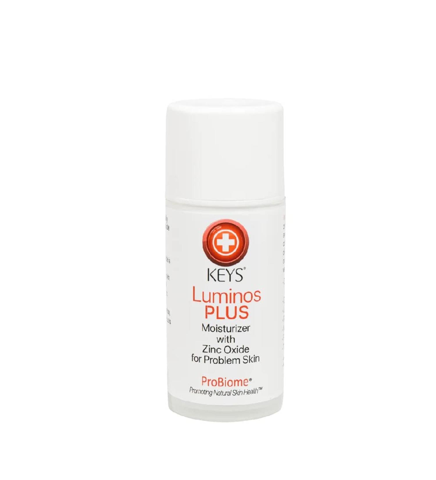Keys Luminos PLUS with Zinc Oxide- Natural Sun Protection Lotion ProBiome Daily Moisturizer for Problem Skin - Hypoallergenic Makeup-Friendly Application - Protects & Nourishes All Skin Types 100ML