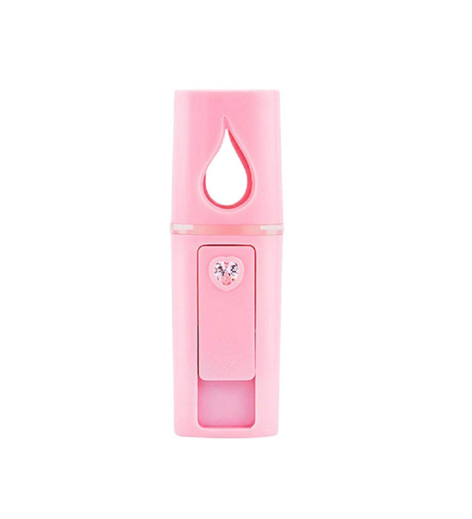 Nano Mist Sprayer - USB Rechargeable Handheld Facial Beauty Device with Large Water Tank - Ultrasonic Moisturizing Mini Mister - L2Pink - Buy Online on GoSupps.com