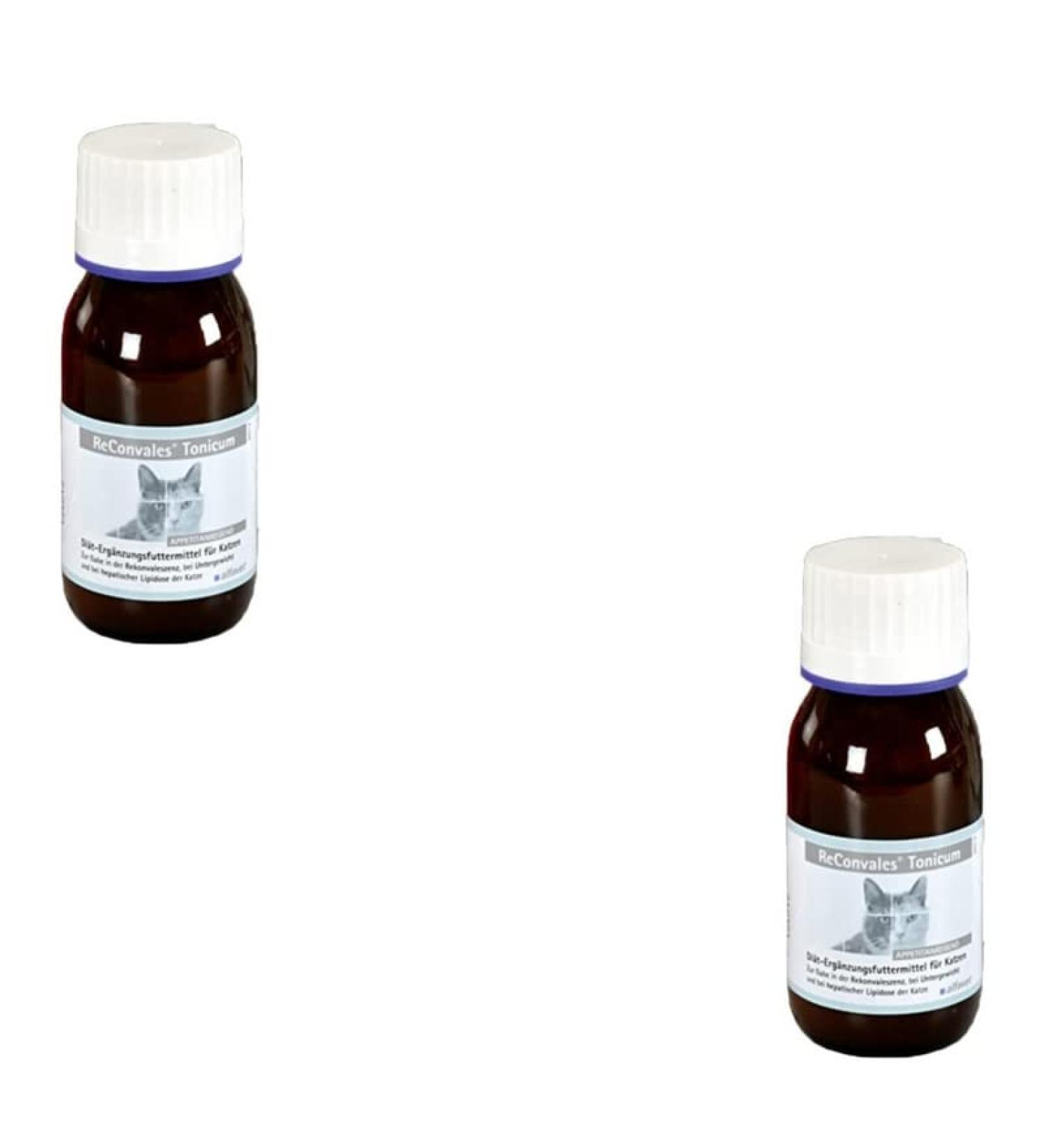 Alfavet Reconvales Tonic Cat - Double Pack (2 x 45 ml) | Nutritional Supplement for Cats | Hepatic Lipidosis Support - Buy Online on GoSupps.com
