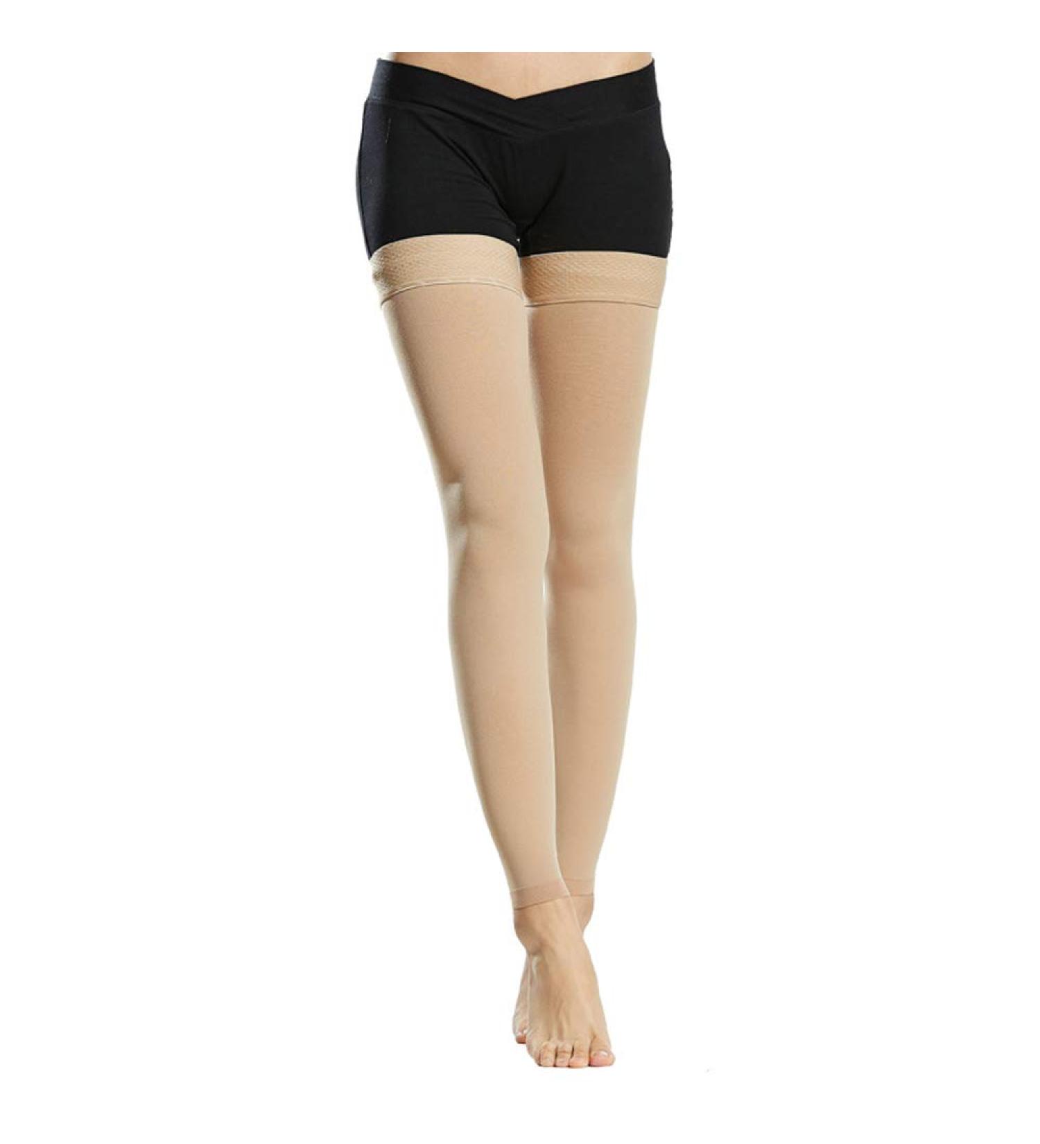 Medical Compression Stockings for Varicose Veins - Aciyd 20-30 mmHg Thigh High Elastic Hose - Anti-Thrombosis & Sports Support (Skin L) - Buy Online on GoSupps.com