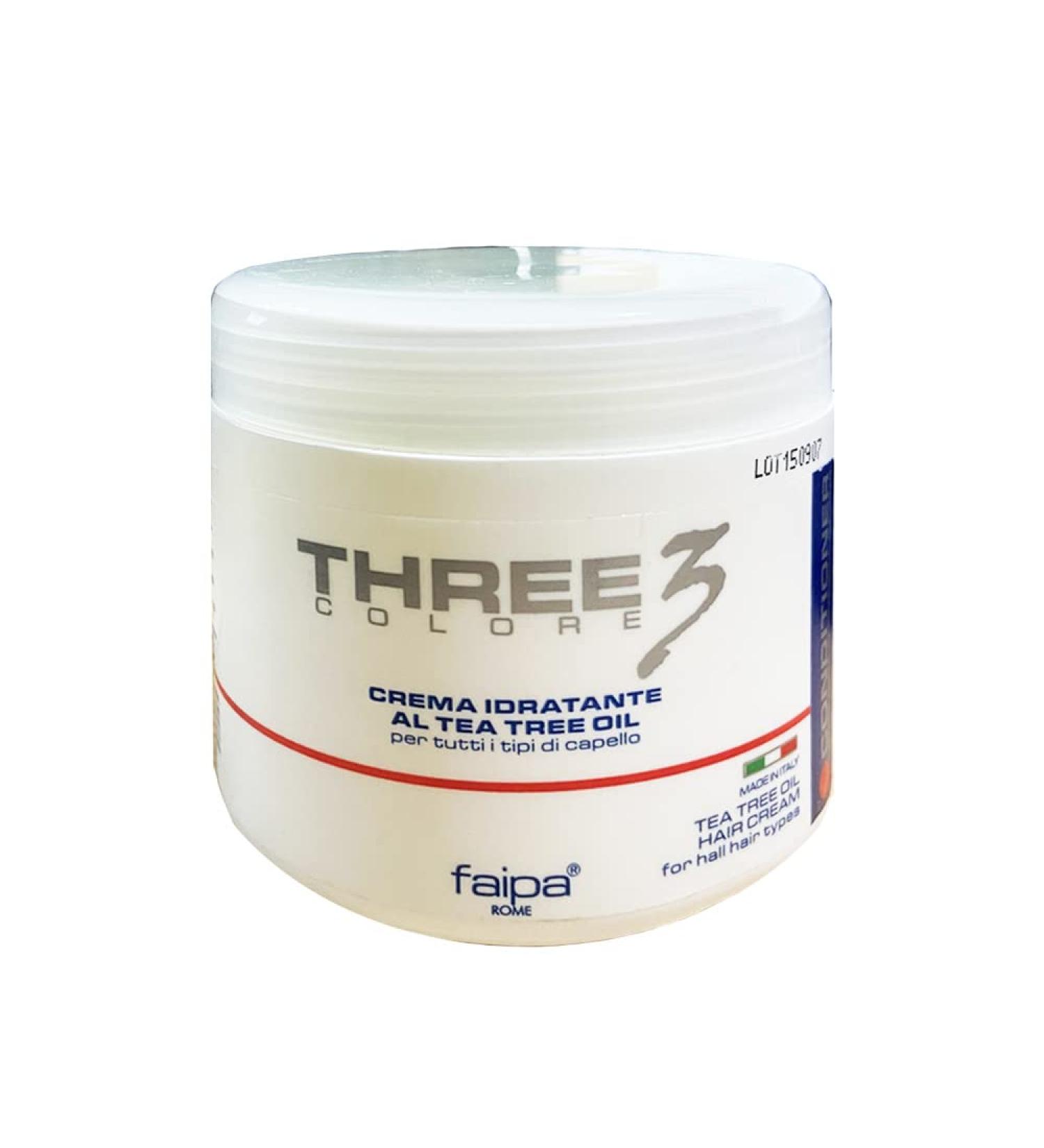 Three3 Moisturising Hair Mask with Tea Tree Oil 500 ml