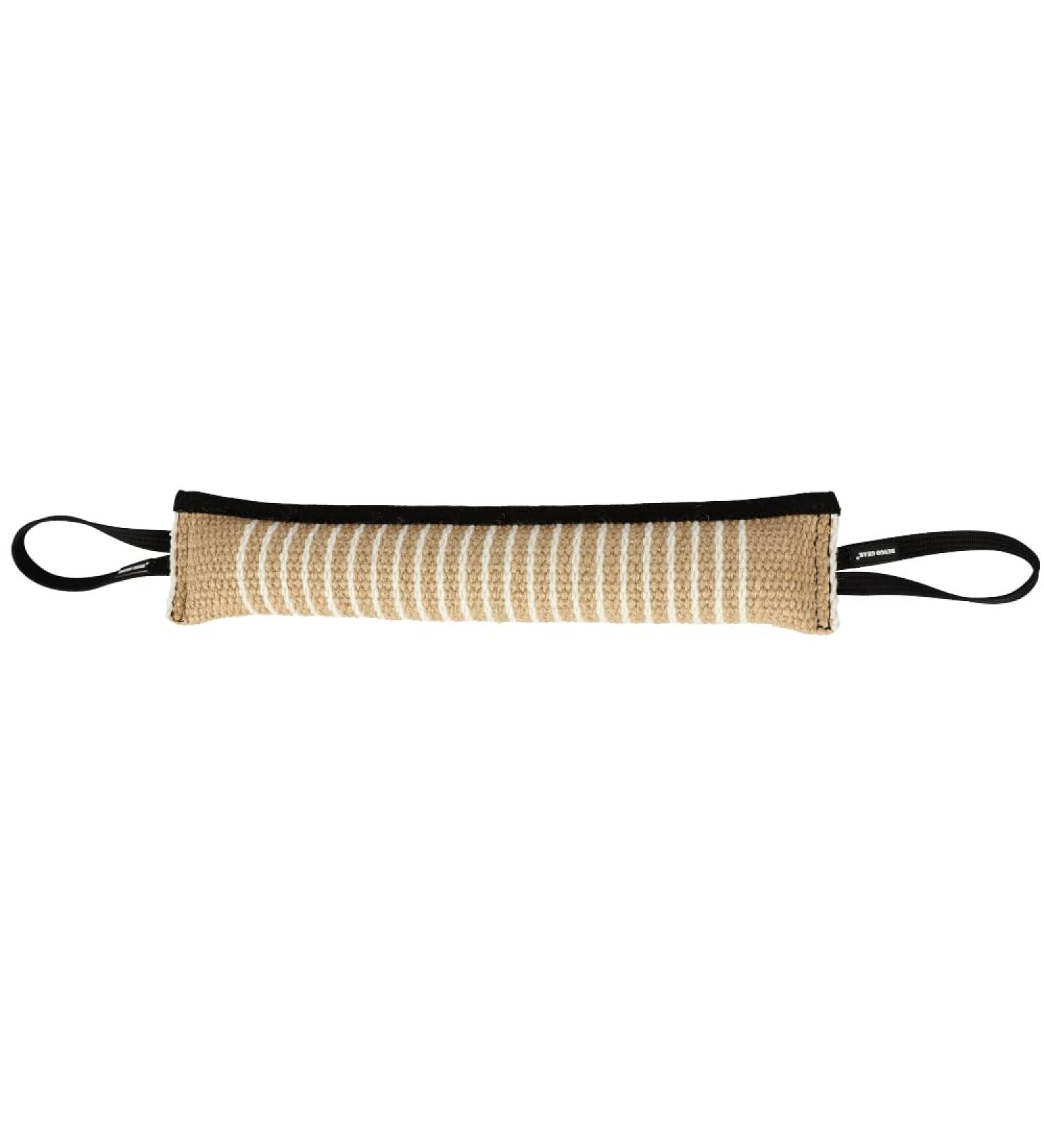Dingo Gear Extra Strong Jute Bite Sausage Dog Toy - 60x8 cm IPO Training - Durable with 2 Holders | International Shipping Available - Buy Online on GoSupps.com