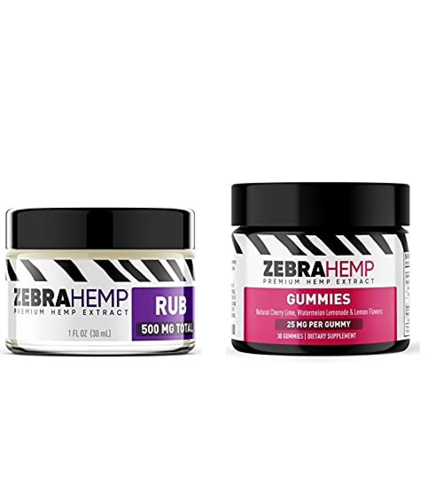Zebra Hemp Premium Gummies: Natural Joint & Muscle Pain Relief Rub - Buy Online on GoSupps.com