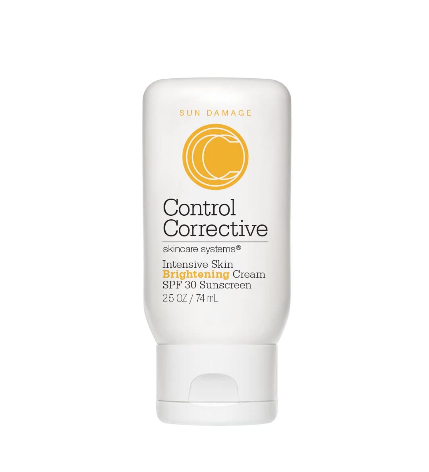 CONTROL CORRECTIVE Skin Brightening Cream SPF 30 - 2.5 oz Moisturizer with Kojic Acid, Arbutin, Licorice Root | Sunscreen for Maximum Protection and Brightening - Buy Online on GoSupps.com
