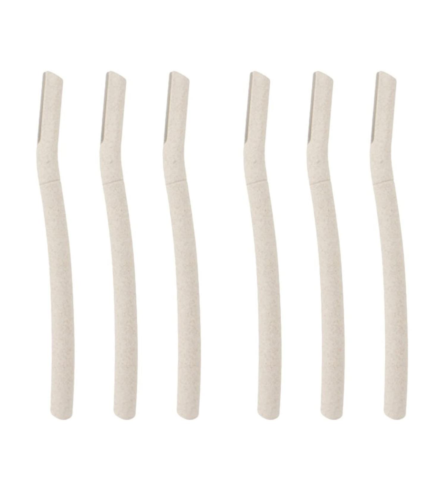 Beaupretty Eyebrow Scrapers - 6 Pack Stainless Steel Eyebrow Razors & Makeup Tools for Precise Trimming | International Shipping - Buy Online on GoSupps.com