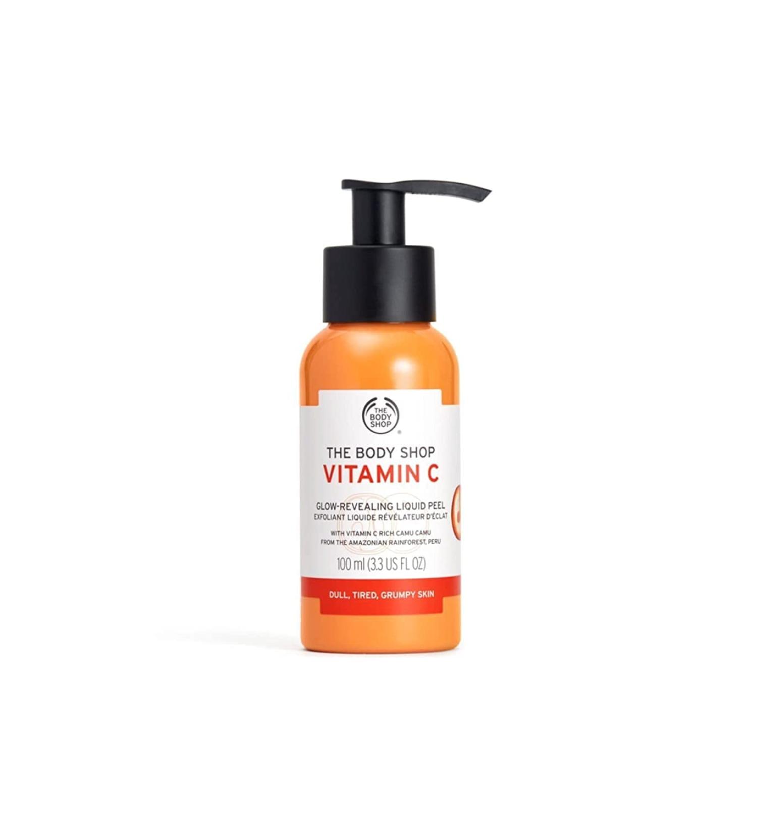 THE BODY SHOP Vitamin C Glow Revealing Liquid Peel FOR DULL SKIN REMOVES IMPURITIE (100 ML LIQUID) - Buy Online on GoSupps.com