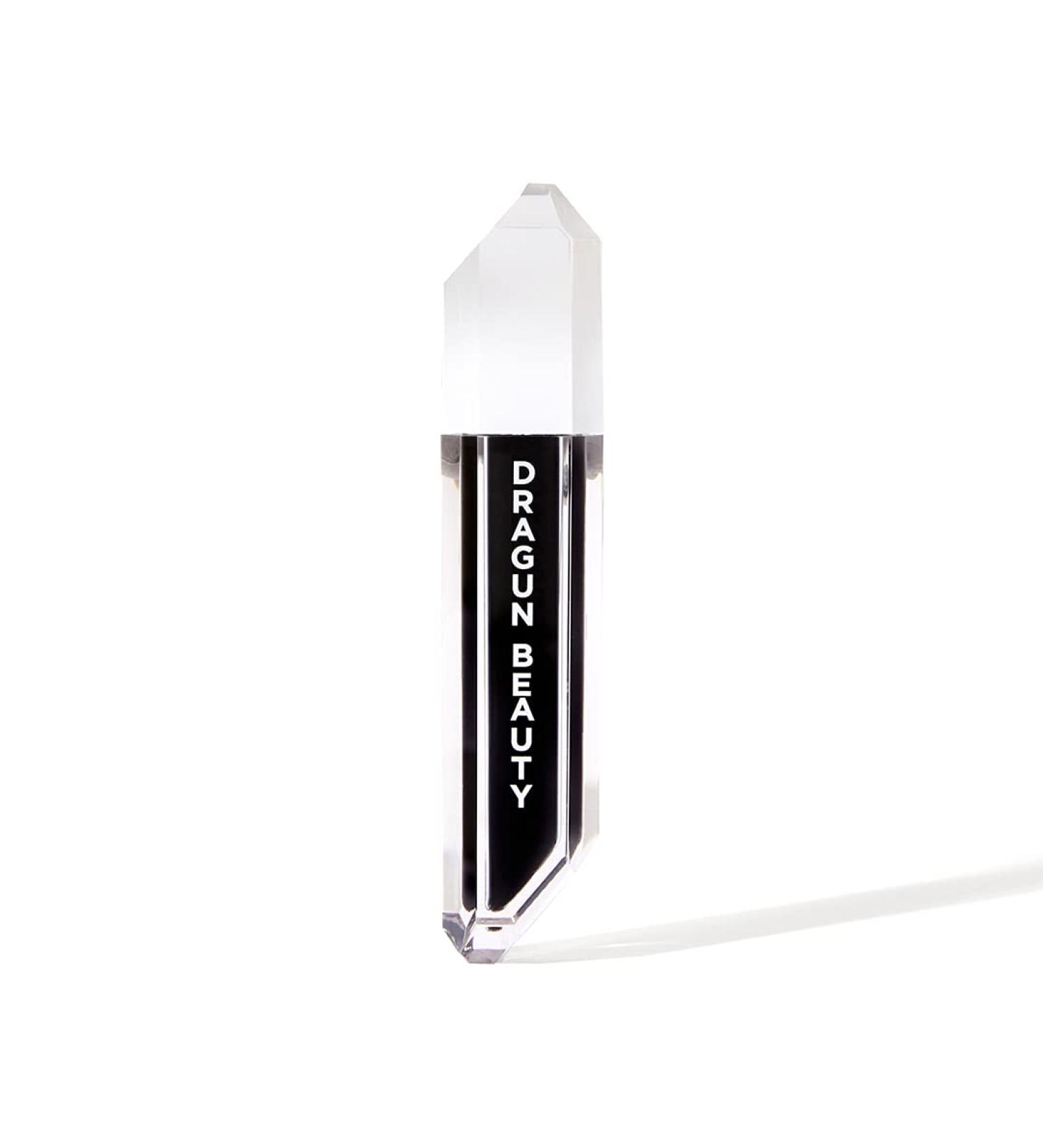 Dragun Beauty DragunGlass Matte Liquid Lipstick - Pitch Black (0.15 oz) | Vegan & Cruelty Free - Buy Online on GoSupps.com