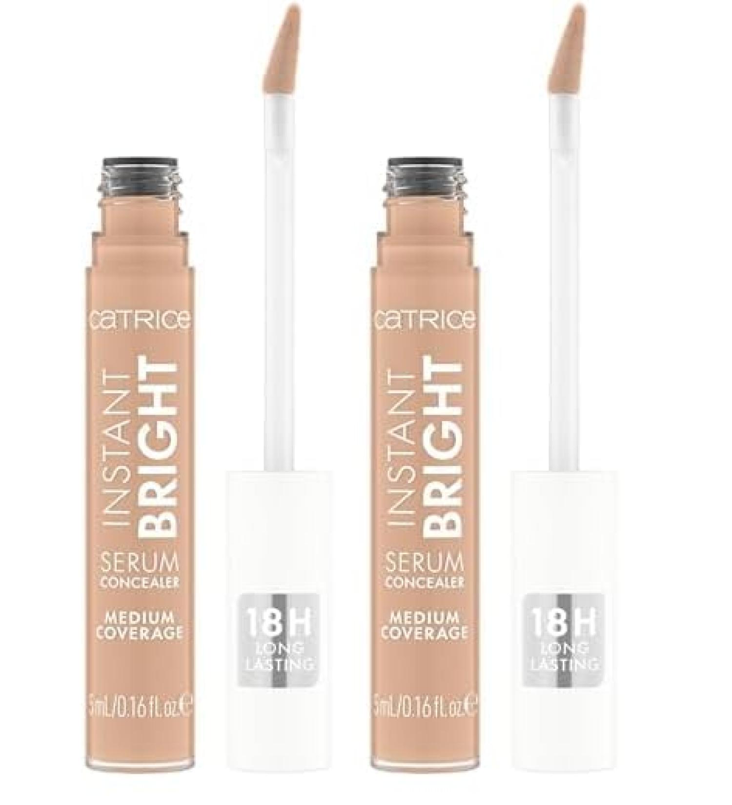 Catrice Cosmetics Instant Bright Serum Concealer Anti-Cernes Humidifiant Hydratant Longue dur e Protecteur Luminescent (5 ml) (Lot de 2) 5 ml (Lot de 2) - Buy Online on GoSupps.com