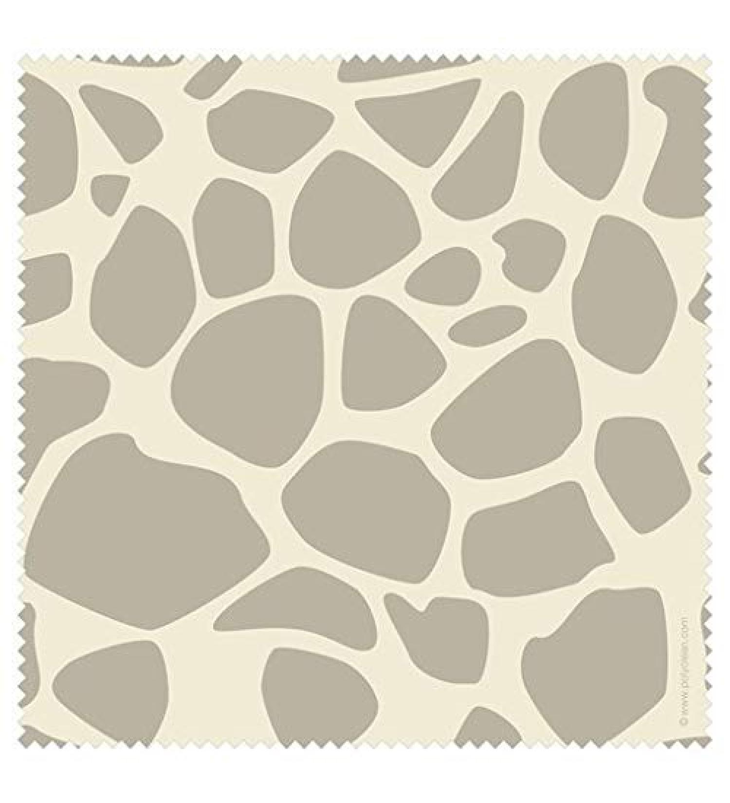 Polyclean microfibre cloth with motif "Giraffe in cream" 17.5 x 17.5 cm glasses cleaning cloth