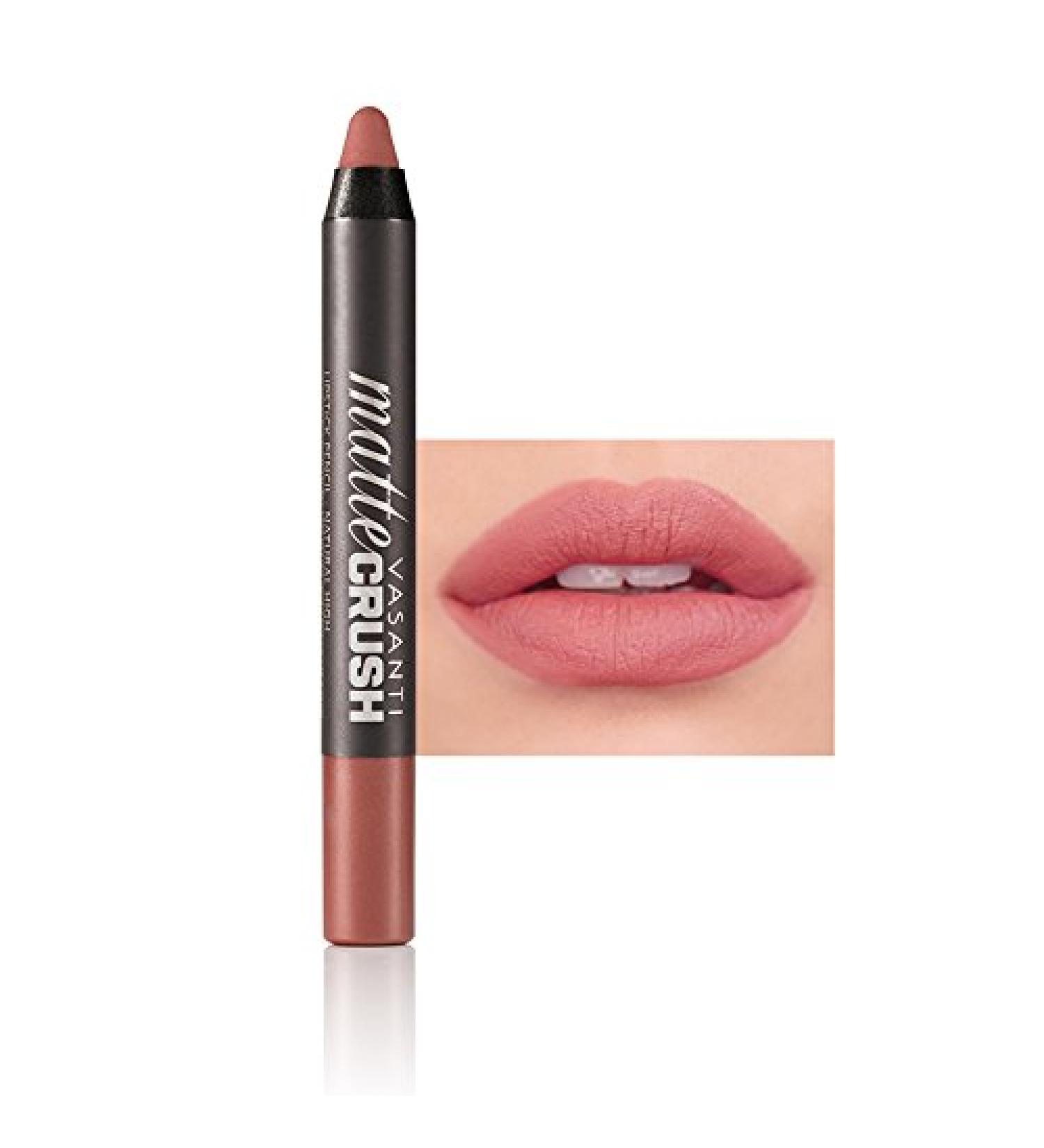 Vasanti Cosmetics Matte Crush Lipstick Pencil - Natural High Nude Beige | Waterproof High Pigment Soft Matte Makeup - Buy Online on GoSupps.com