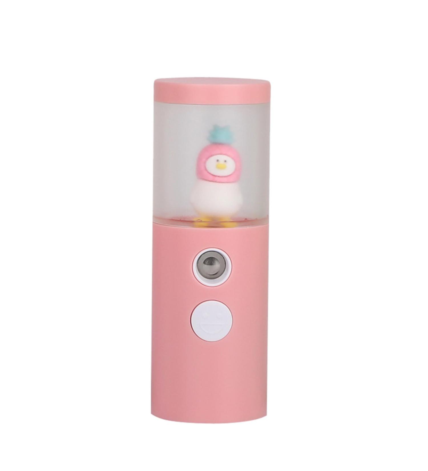 Nano Facial Steamer Portable Mini Mister USB Rechargeable Mist Sprayer with a 30ml Transparent Water Tank Cooling Mist for Man Woman Moisturizing Skin Daily Makeup Skin Care (Pink) - Buy Online on GoSupps.com