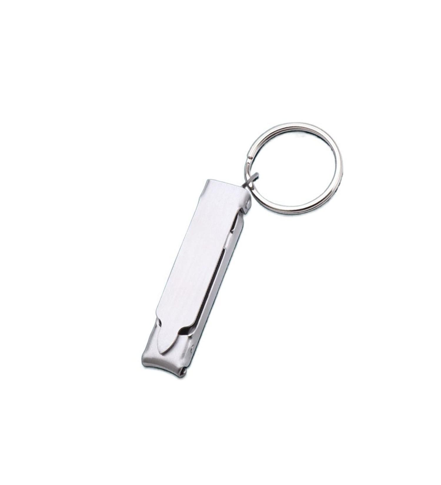 CHJHJKG Nail Clippers (Beauty) Stainless Steel Ultra-thin Foldable Hand Toe Nail Clippers Cutter with Keychain Cutter Trimmer Silver Nail Art Tool Key Ring - Buy Online on GoSupps.com