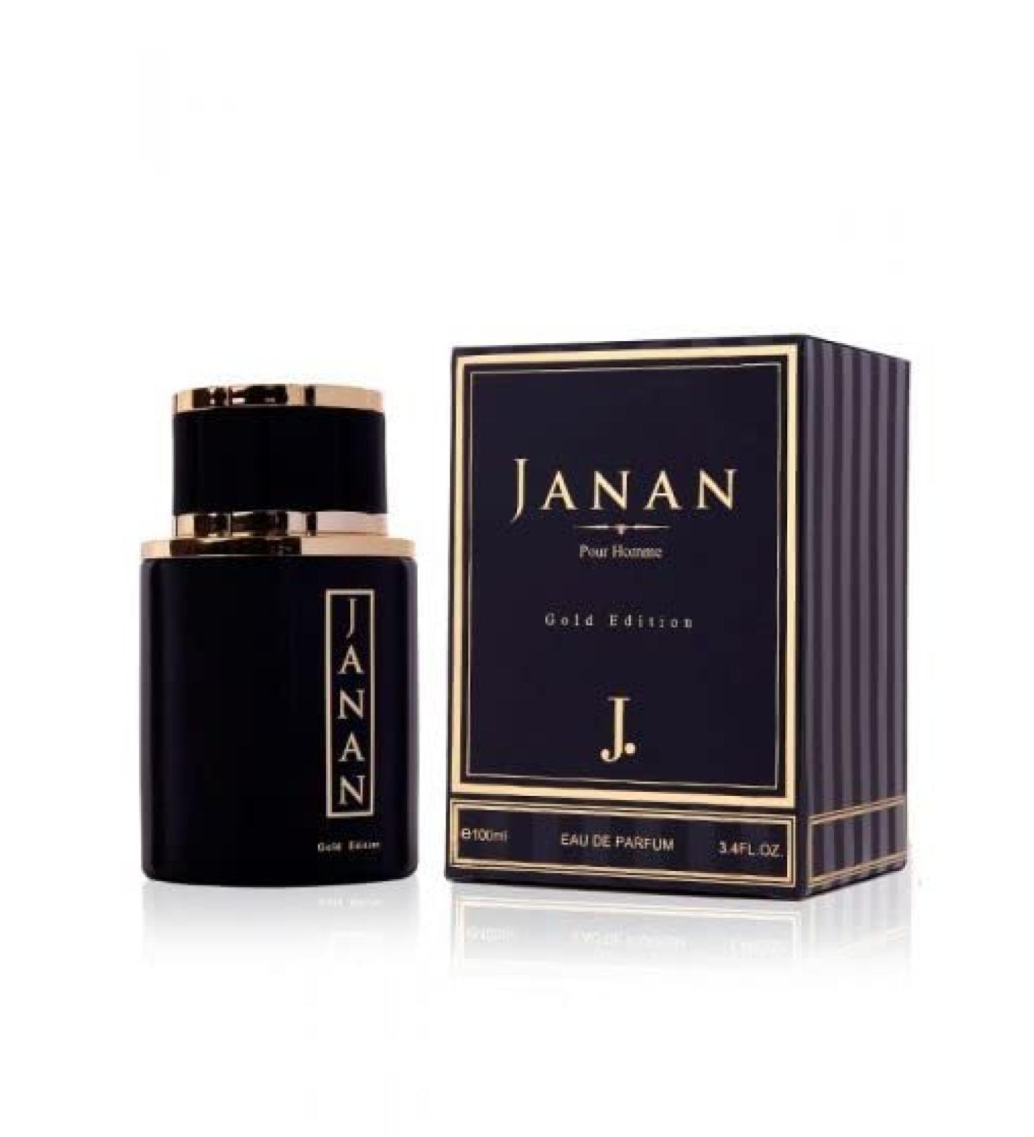 Janan Gold for Men EDP- 100 ML (3.4 oz) Fruity Sweet Leather Smoky Woody. - Buy Online on GoSupps.com