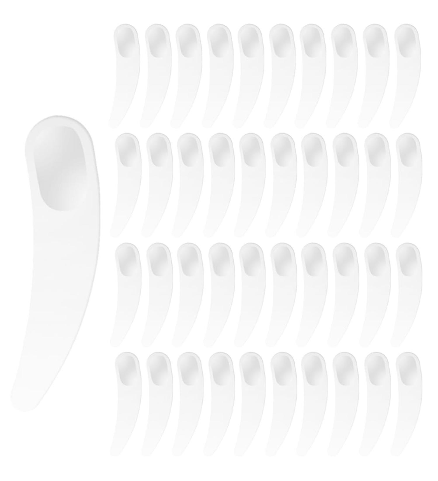 Fezf 40 Pcs Cosmetic Spatula Set | Plastic Makeup Spatula & Spoon for Mixing & Sampling | Ideal for Skincare & Beauty - Buy Online on GoSupps.com