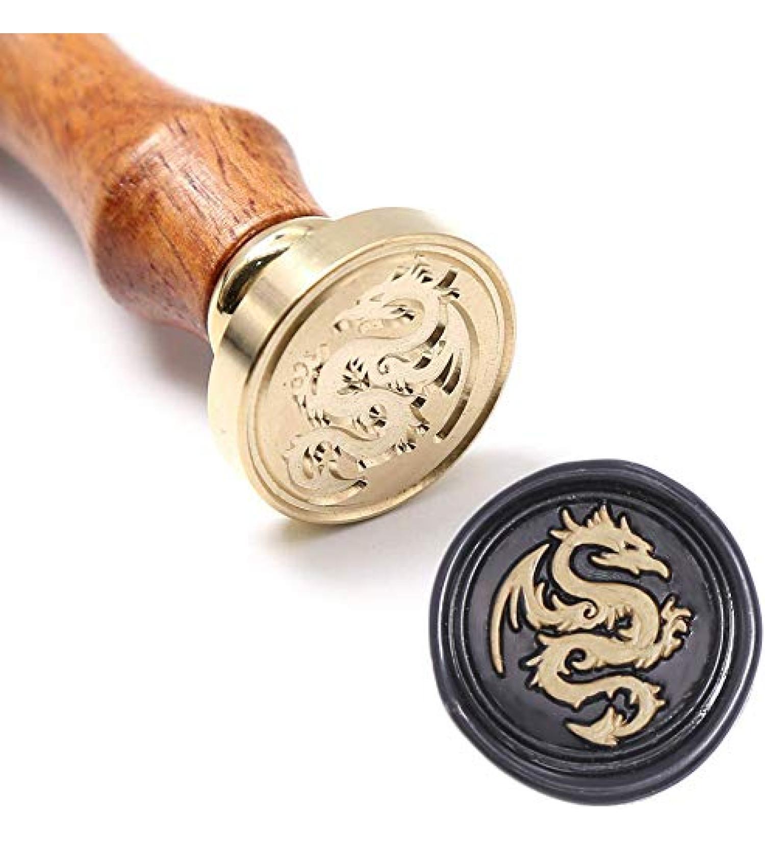 UNIQOOO Flying Dragon Wax Seal Stamp- Great for Embellishment of Envelopes Party Invitations Wine Packages Snail Mails Christmas Gift Idea for Movie Lover - Buy Online on GoSupps.com