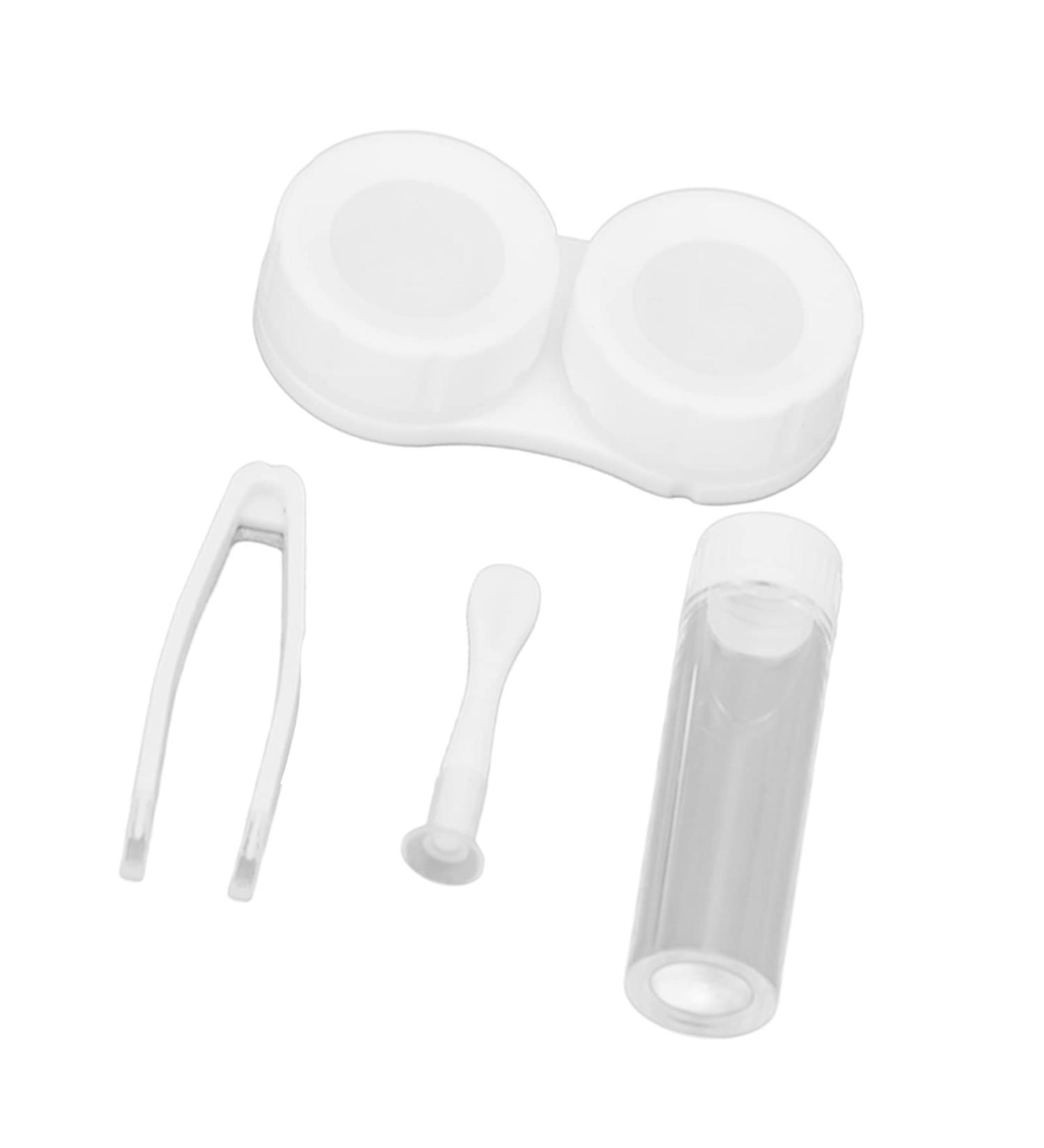 Travel Contact Lens Case Portable Contact Lens Box Kit Cute Little Duck with Tweezers for Woman for Outdoor - Buy Online on GoSupps.com