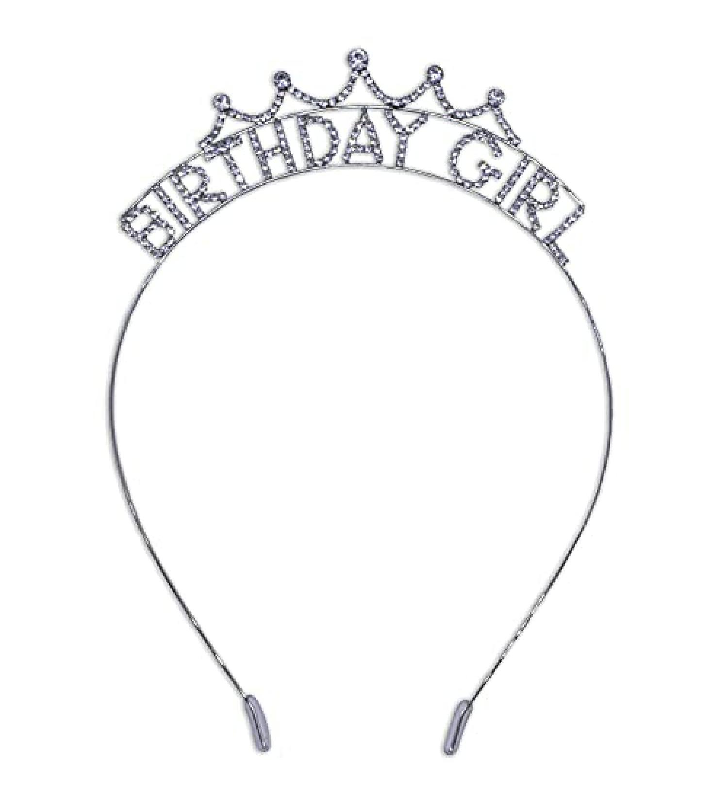 FROG SAC Birthday Girl Crown Headband - Rhinestone Princess Tiara for Kids & Teens - Buy Online on GoSupps.com
