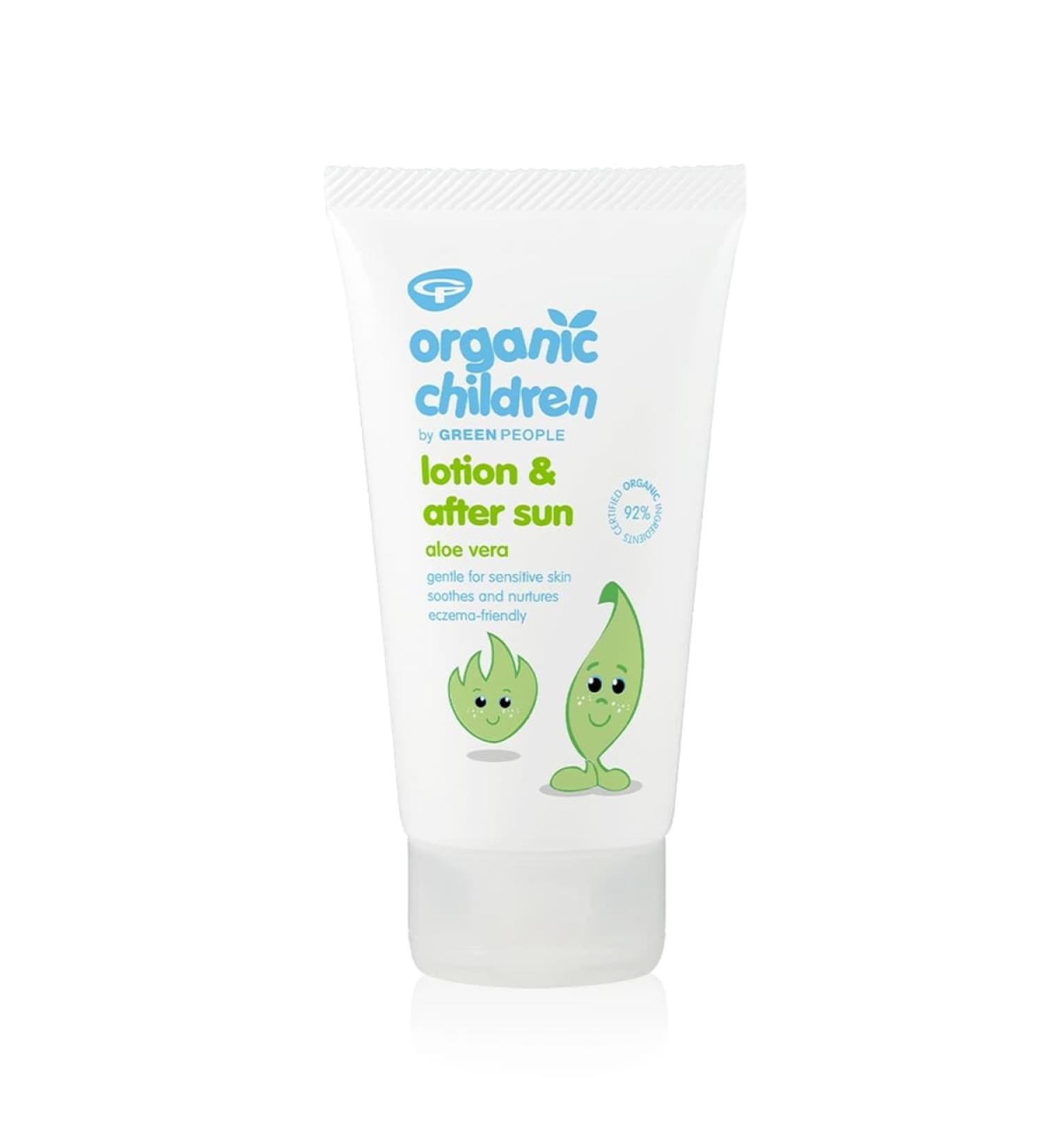 Green People Aloe Vera Bio Lotion for Children | Natural Organic After Sun Moisturizer | 150 ml Body Lotion - Buy Online on GoSupps.com
