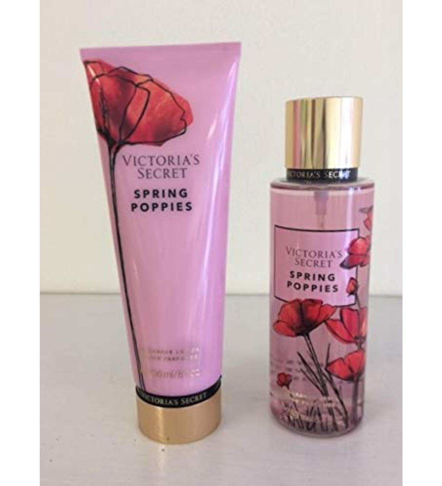 Victoria's Secret SPRING POPPIES Fragrance Mist + Body Lotion Set