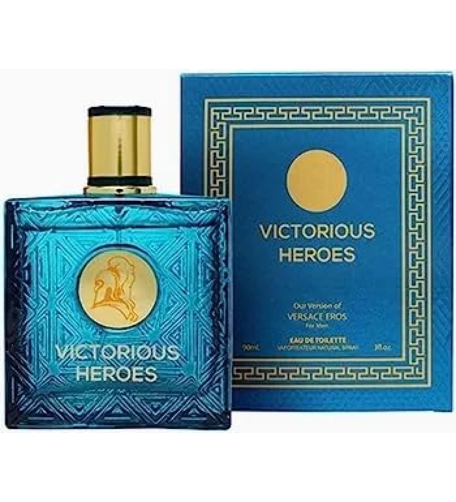 Victorious Heroes Blue Eau De Toilette 3.0 oz EDT Cologne Pour Homme - Buy Online on GoSupps.com