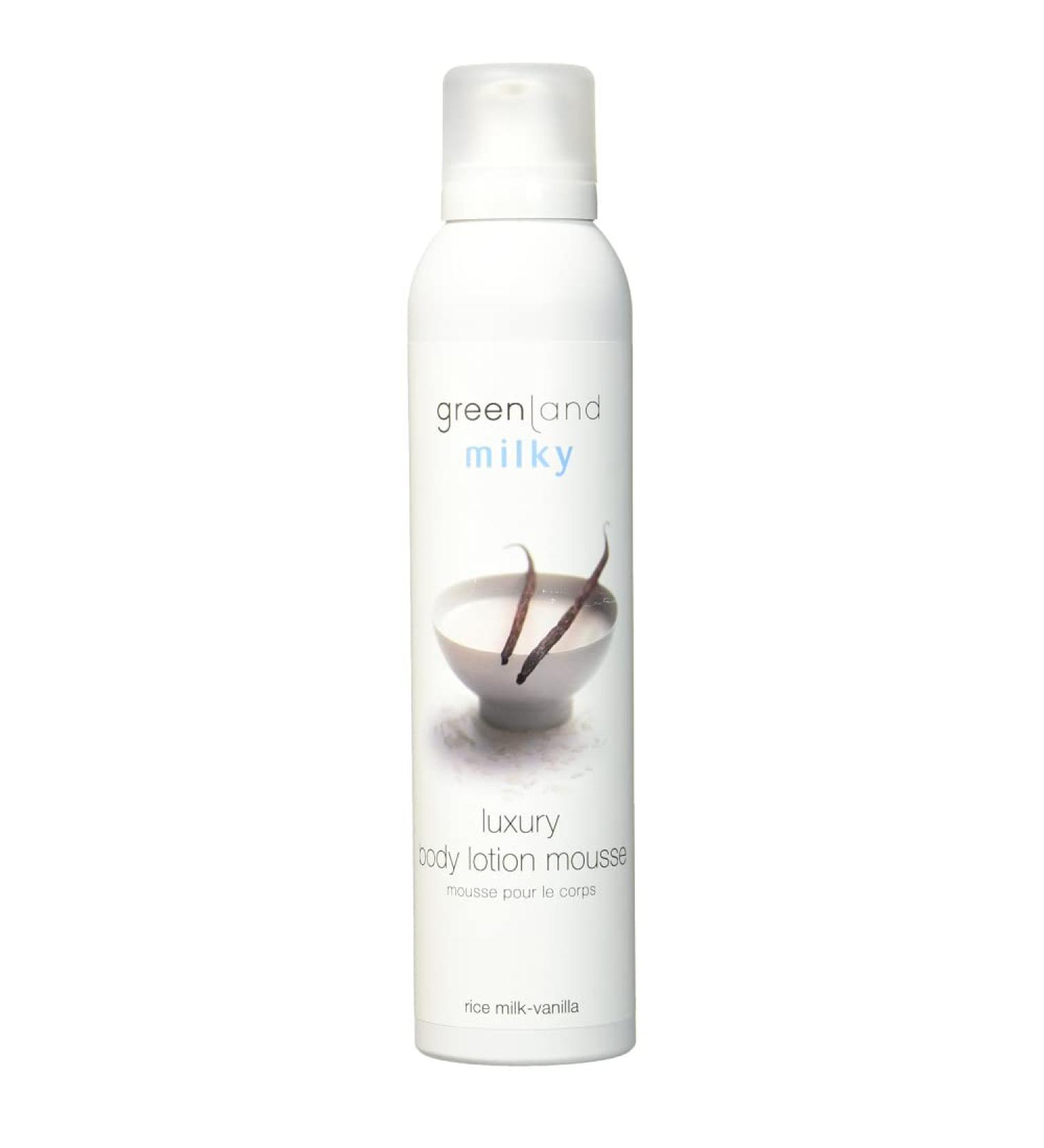 Greenland Body Lotion Mousse Rice Milk-Vanilla | Nourishing Lightweight Hydration for All Skin Types - International Shipping Available - Buy Online on GoSupps.com