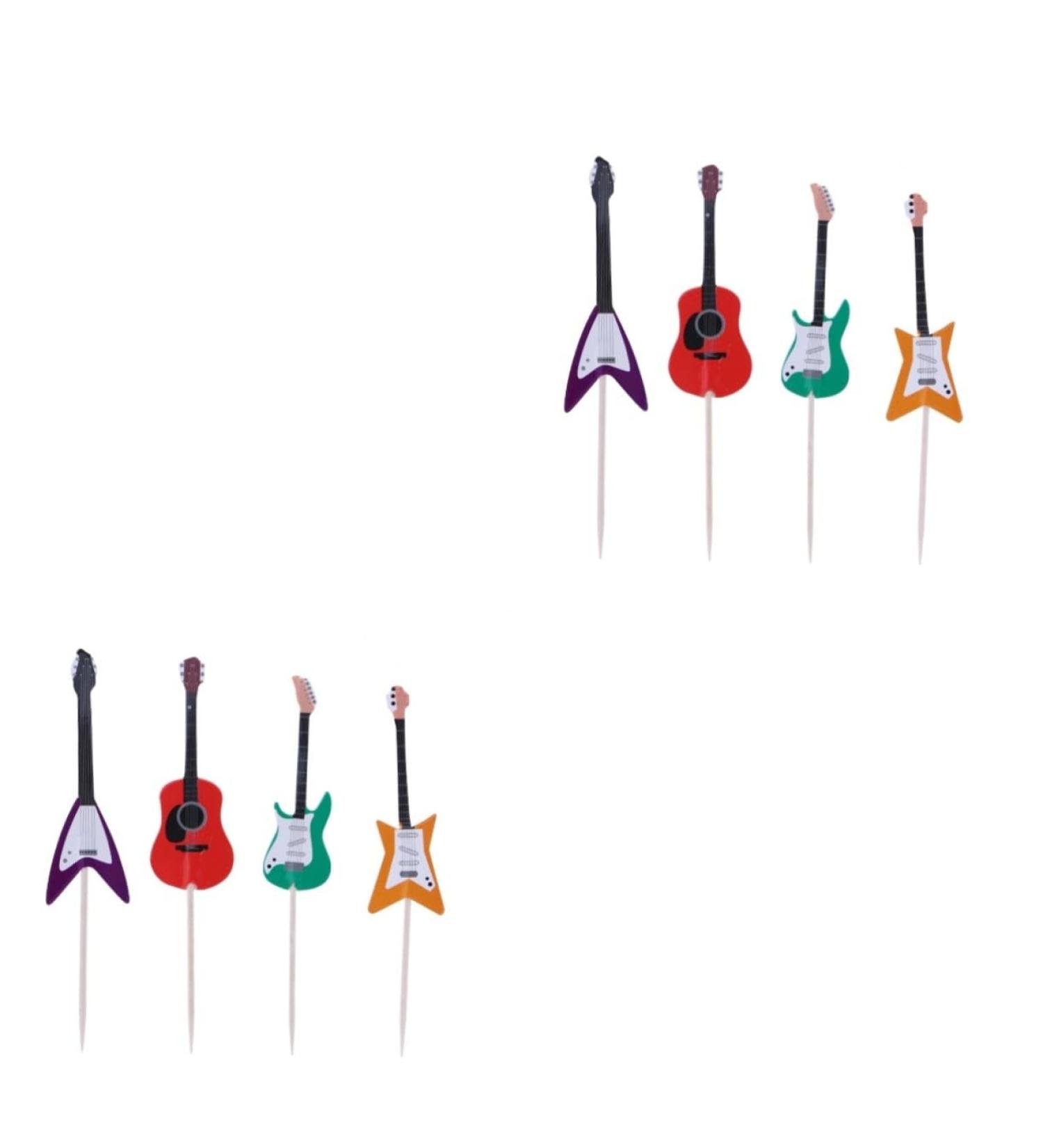 Garneck 48 Pcs Music Theme Cake Picks Engagement Cake Decorations for Men Kids Birthday Cupcake Toppers Guitar Decor for Cupcake Topper Musical Instrument Wooden Rock and Roll Man As Shownx2pcs mediumx2pcs - Buy Online on GoSupps.com