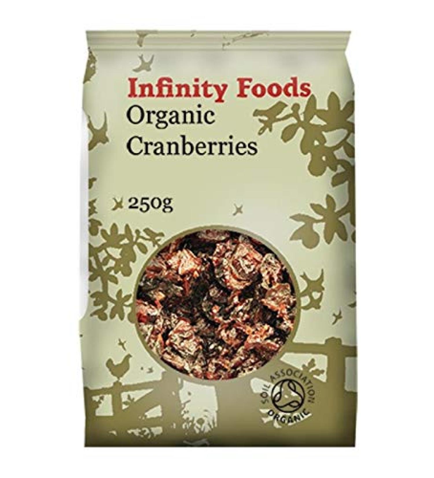Infinity Foods Organic Dried Cranberries 250g