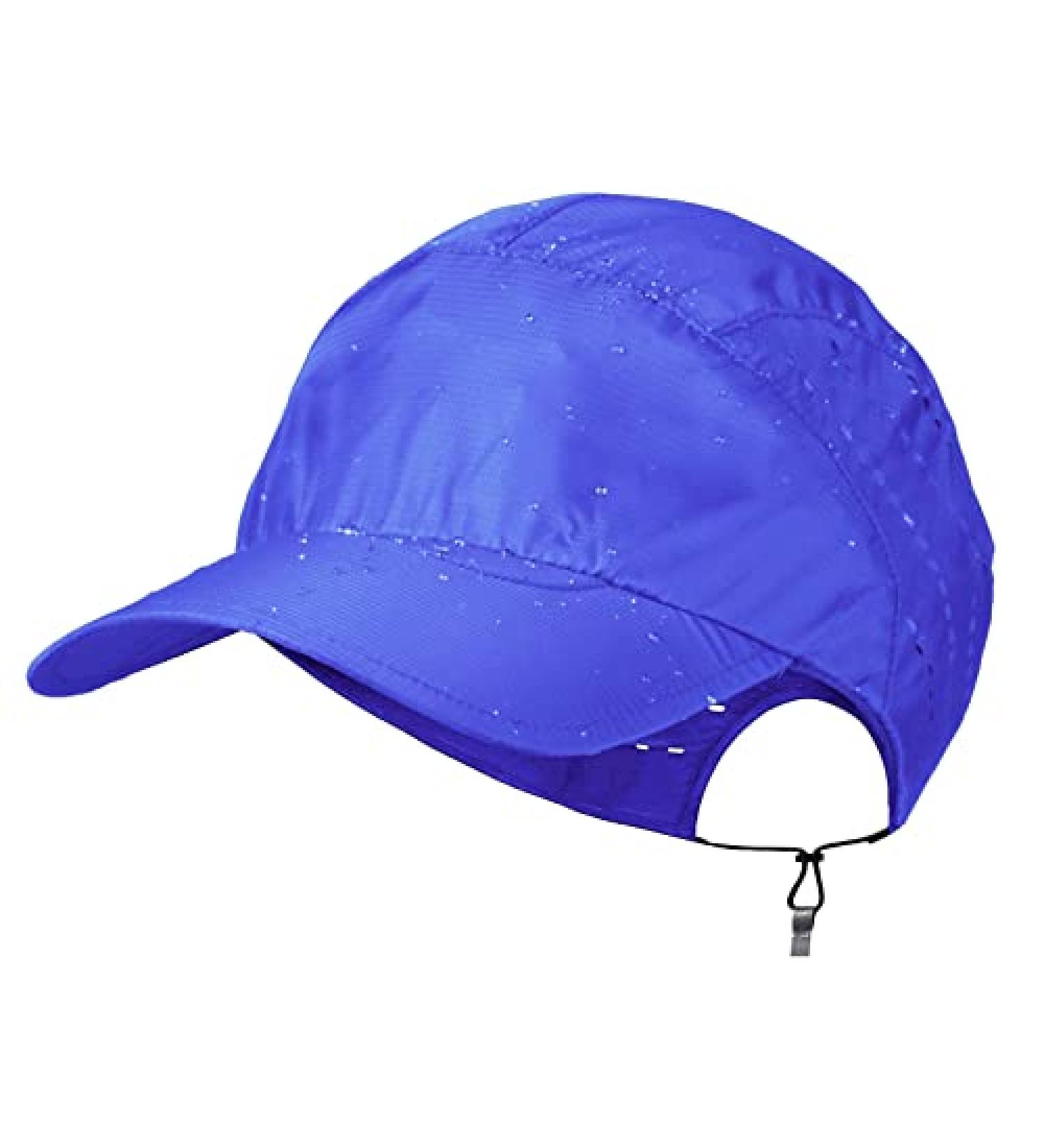Water Resistant Reflective Running Cap | Breathable Ultralight Sport Hat for Men and Women - Blue - Buy Online on GoSupps.com