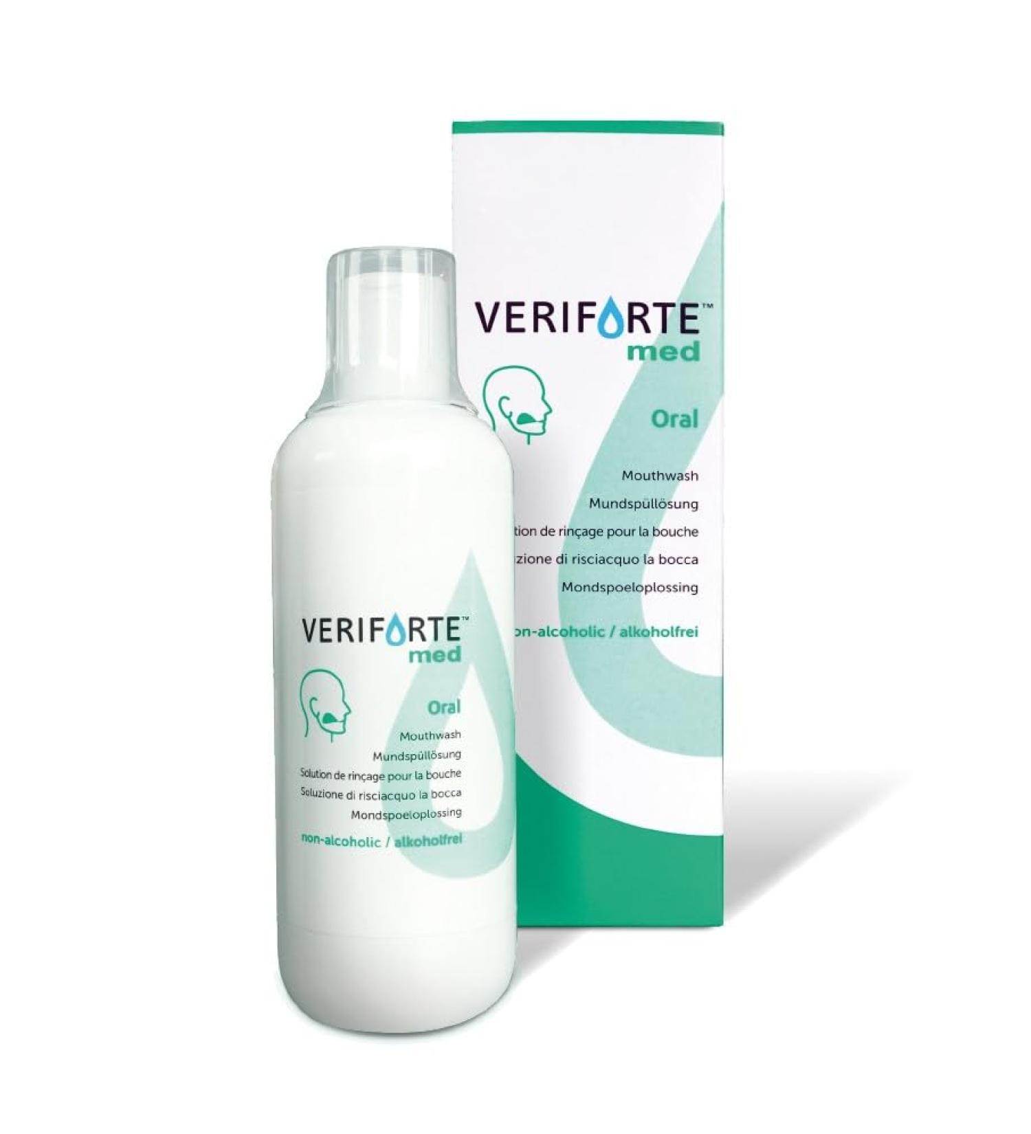 Veriforte med Oral - alcohol-free mouthwash HOCl-based mouthwash for cleaning and moistening the oral cavity (500 ml)