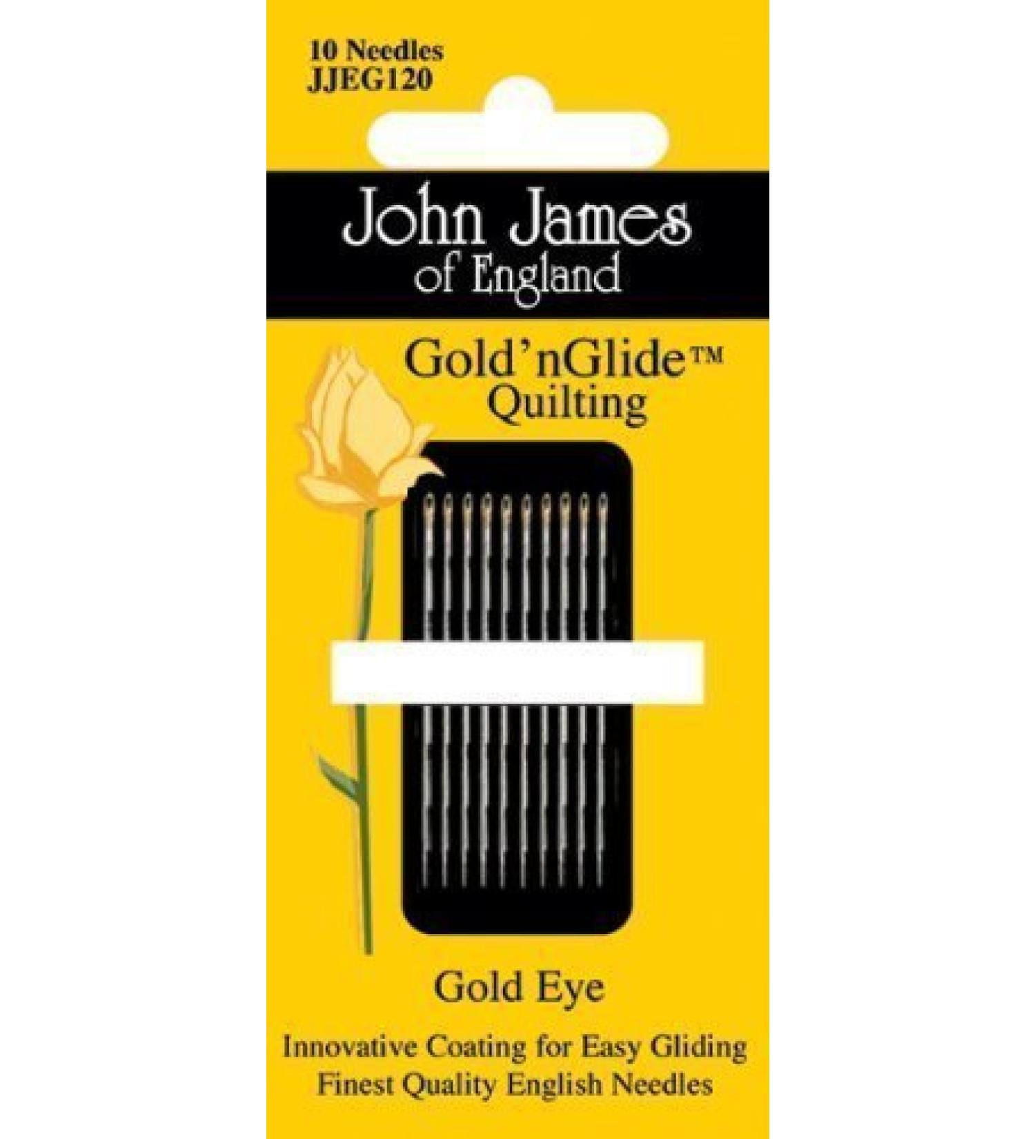 John James Gold'n Glide Quilting Needles-Size 9