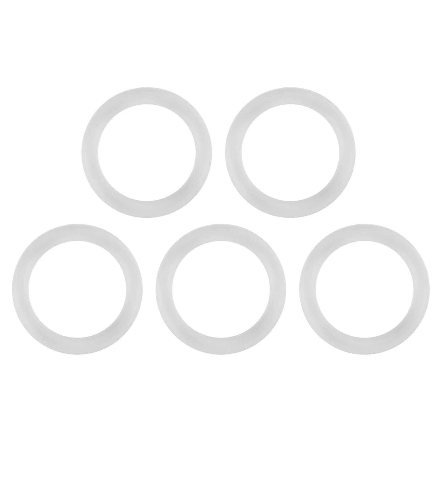 20 Pack O-Rings Baby Pacifier Clips - Safe & Durable Silicone Pacifier Chain Holders (2.5 cm Transparent) - International Shipping - Buy Online on GoSupps.com