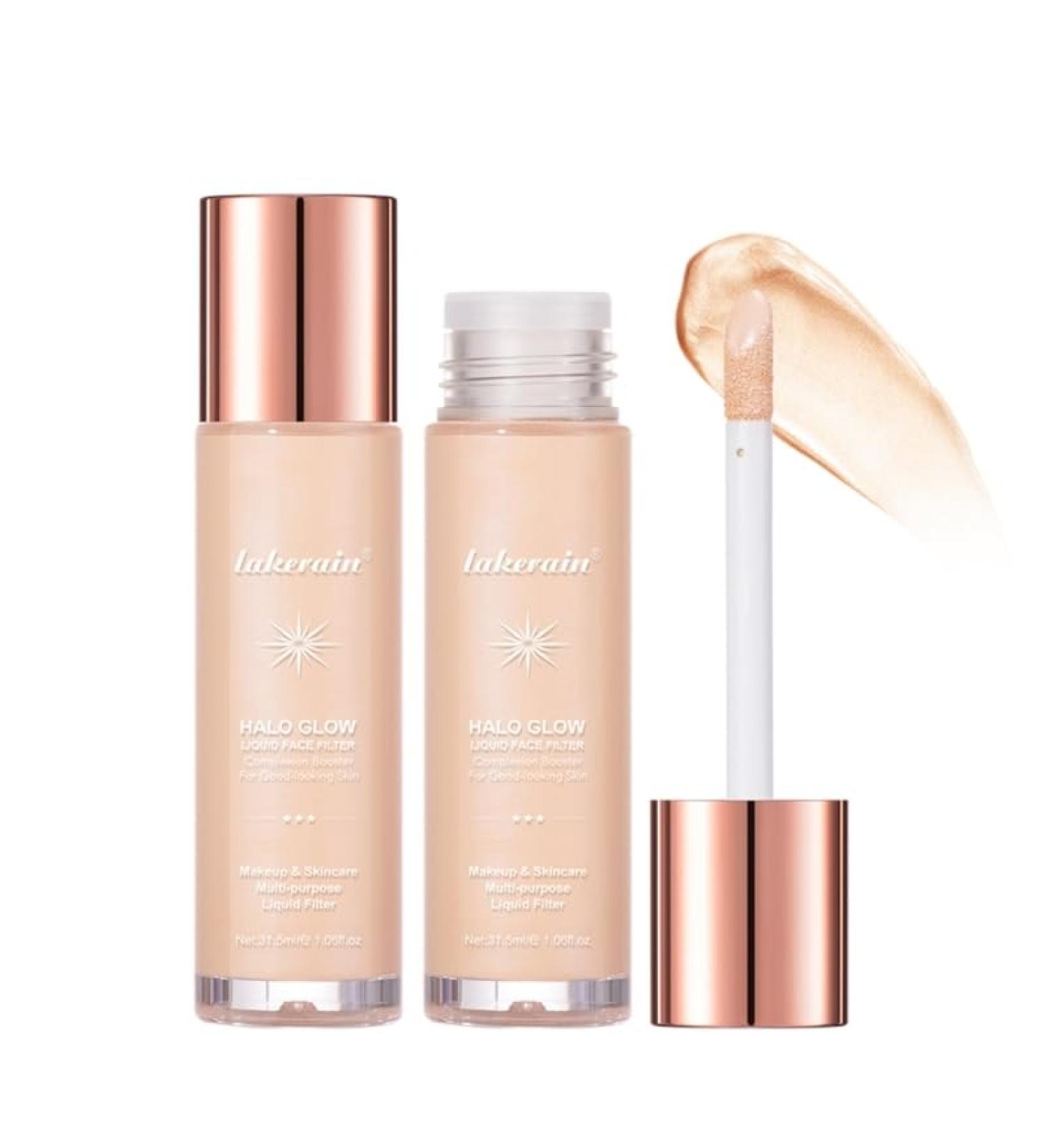 Women Liquid Smooth Moisturizing Contouring Highlighter Face ContoursBeauty Wand FoundationsCosmetics Profession Makeup Face Brightening Serums for Glowing Skin Sensitivesskin Cream 2 - Buy Online on GoSupps.com