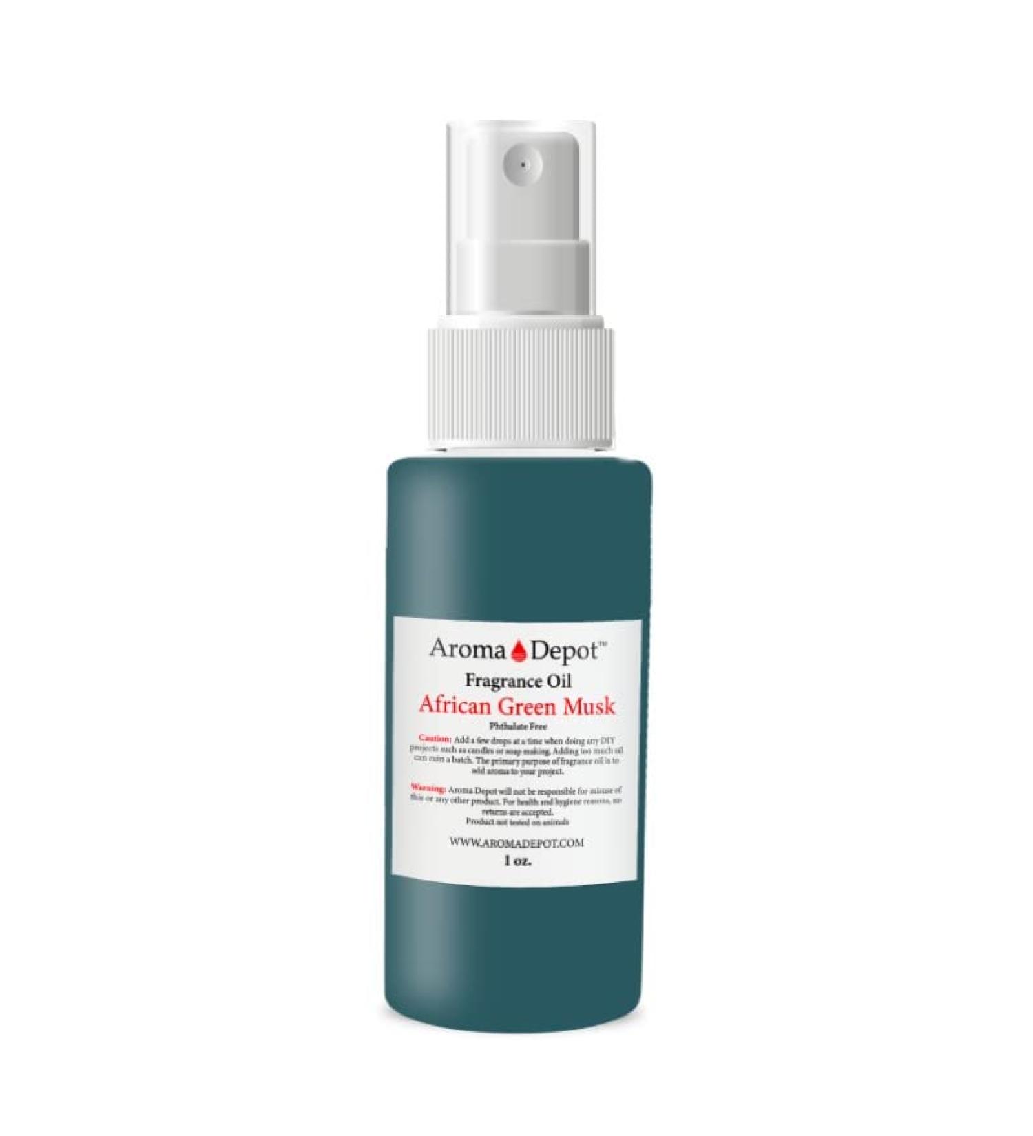 Aroma Depot African Green Musk Spray Perfume - 1 oz Pure Fragrance Oil for Aromatherapy Diffuser - Buy Online on GoSupps.com