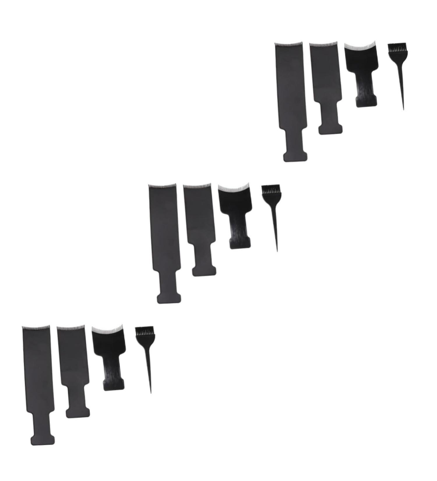 FOMIYES 12 Pcs Hair Coloring Combs - Professional Highlight Board for Barber Balayage Dyeing - DIY Hair Stylist Brush for Home and Salon Use - Buy Online on GoSupps.com