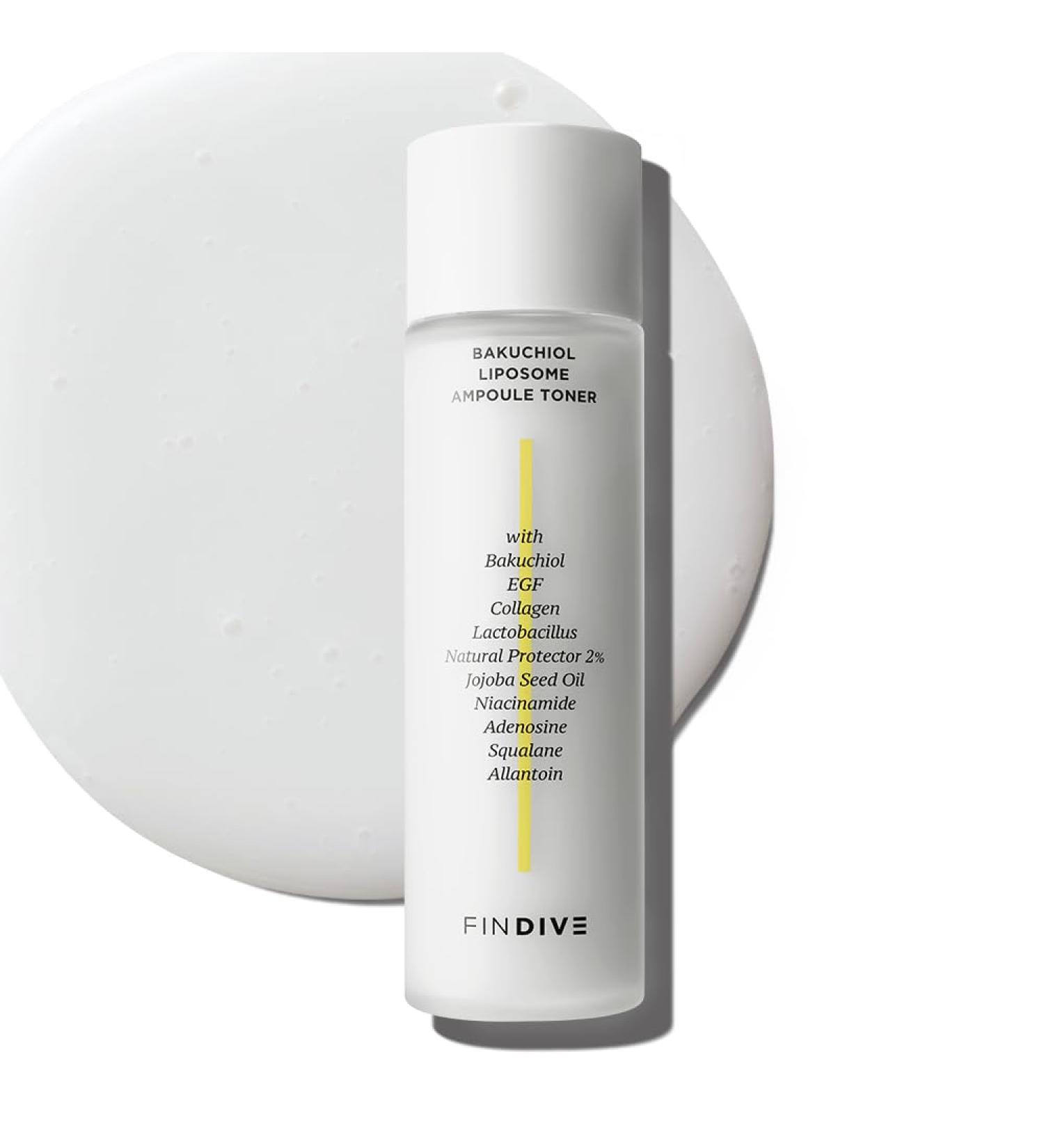 Buy FINDIVE Bakuchiol Liposome Ampoule Toner - Anti-Wrinkle Plant-Based Retinal Alternative Liposomal Squalane 5.07fl. oz - International Shipping Available - Buy Online on GoSupps.com
