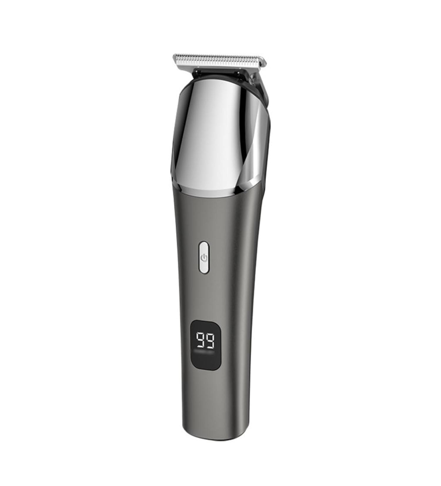 Buy Electric Hair Clipper Set with Digital Display - Water Washable Rechargeable Gray Scissors for Perfect Cuts - Buy Online on GoSupps.com