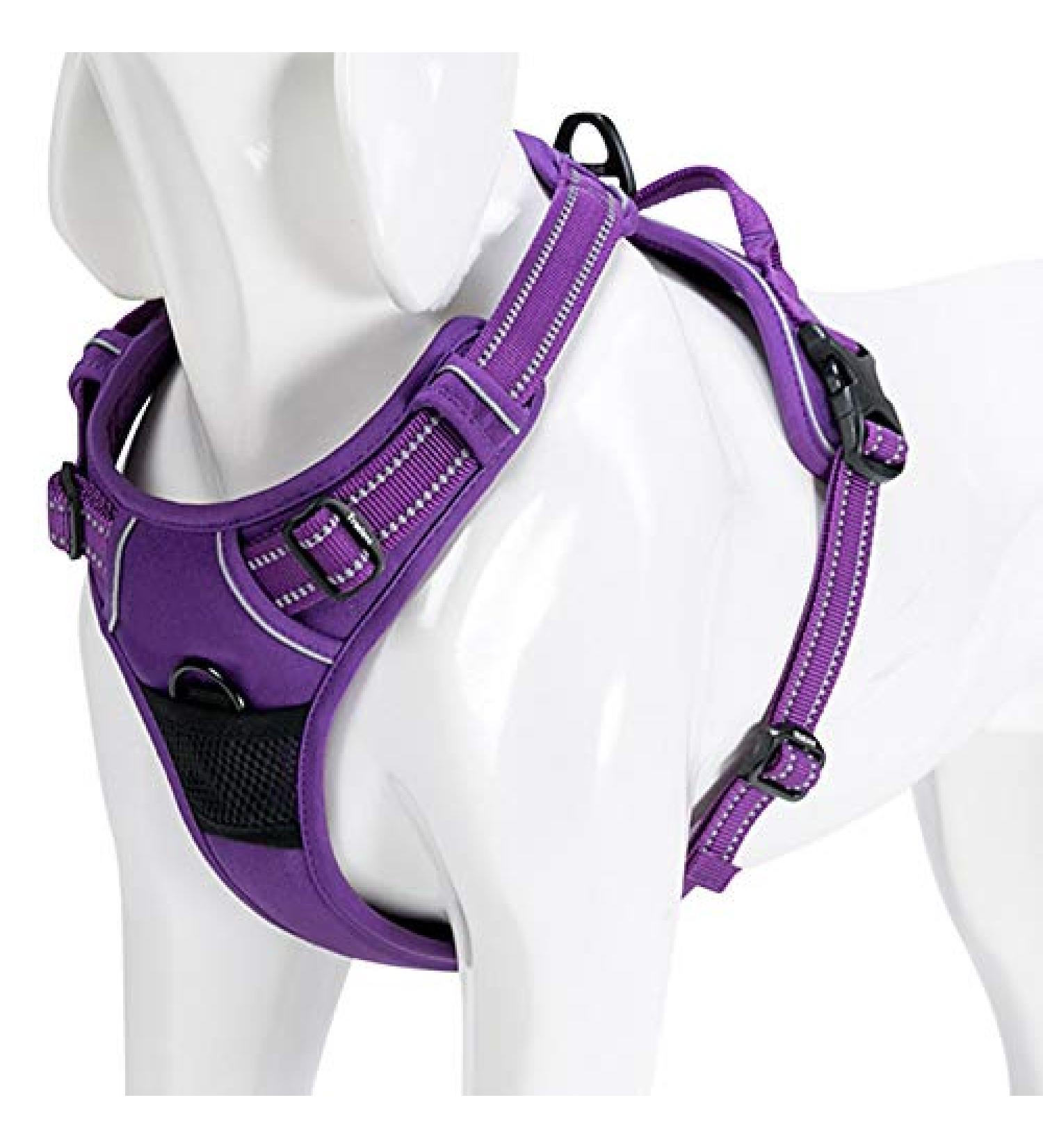 Buy Winhyepet TrueLove No-Pull Reflective Dog Harness for Small to Large Dogs | Adjustable & Durable - TLH5651 L Lila - Buy Online on GoSupps.com
