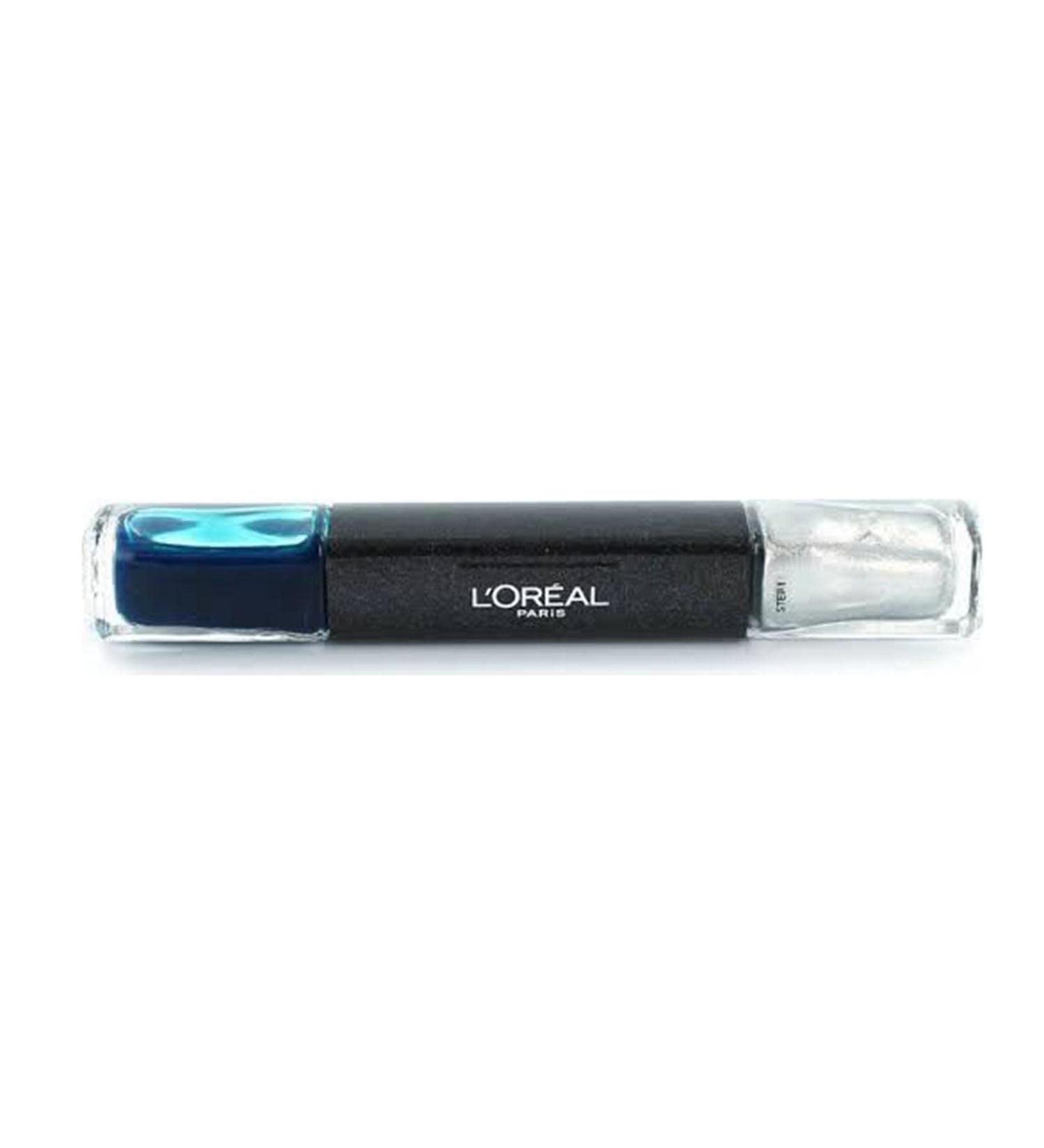 L'Or al Paris Make up Designer Long Lasting Infallible Duo Gel Nail Polish - 30 Metallix Turquoise Turchese (metallizzato Turquoise 30)