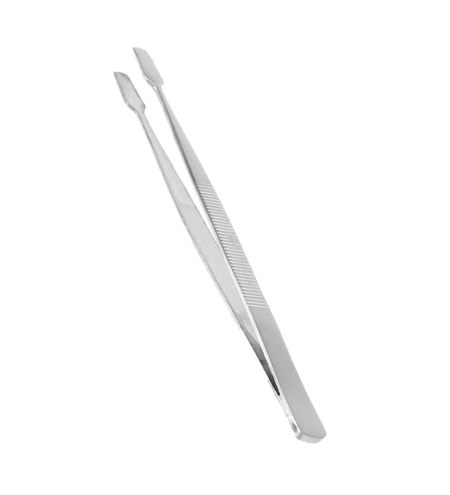 SOESFOUFU Tweezers Lash Fine Tweezer Tongs Beauty Tools Nipper Specialty Tools Collector Tools Tweezer for Stamp Safe Material Tweezer Collecting Coins Stainless Steel Make up Straight Head 11CM Silver - Buy Online on GoSupps.com