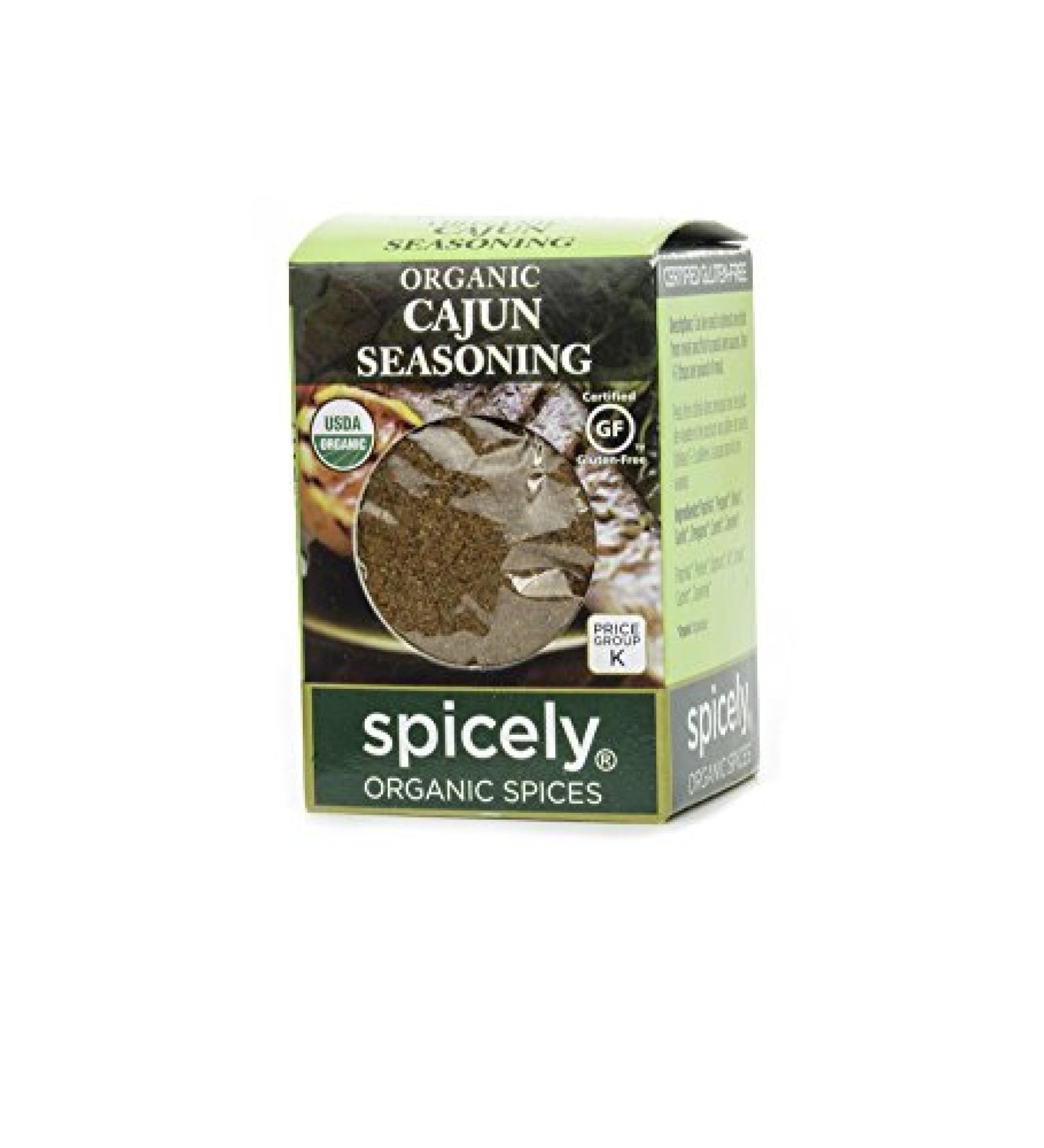 Spicely Organic Cajun Seasoning - Flavorful, Compact Blend for Cooking - Buy Online on GoSupps.com