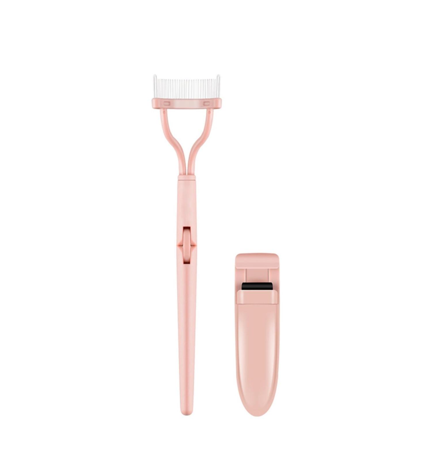 Stainless Eyelash Comb & Brow Brush Separator - Foldable Makeup Grooming Tool - Buy Online on GoSupps.com
