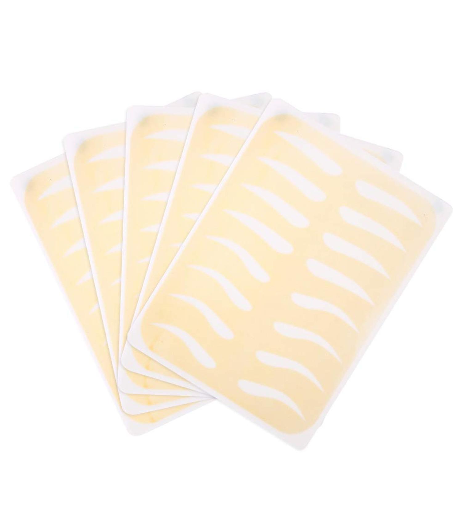 5Pcs Eyebrow Practice Skin Permanent Makeup Training Microblading Practice Skin - Fake Skin For Experienced Artists And Beginners(Gold) - Buy Online on GoSupps.com