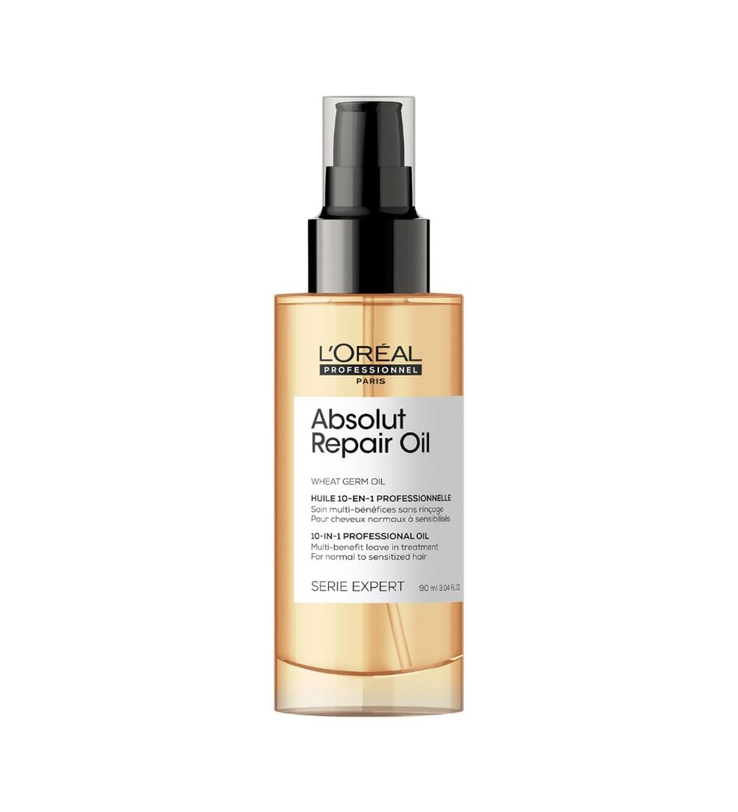 L Or al Professionnel 10-in-1 Leave-in Oil With Protein And Gold Quinoa for Dry And Damaged Hair Serie Expert Absolut Repair 90 ml Aloe 90 ml (Pack of 1) - Buy Online on GoSupps.com