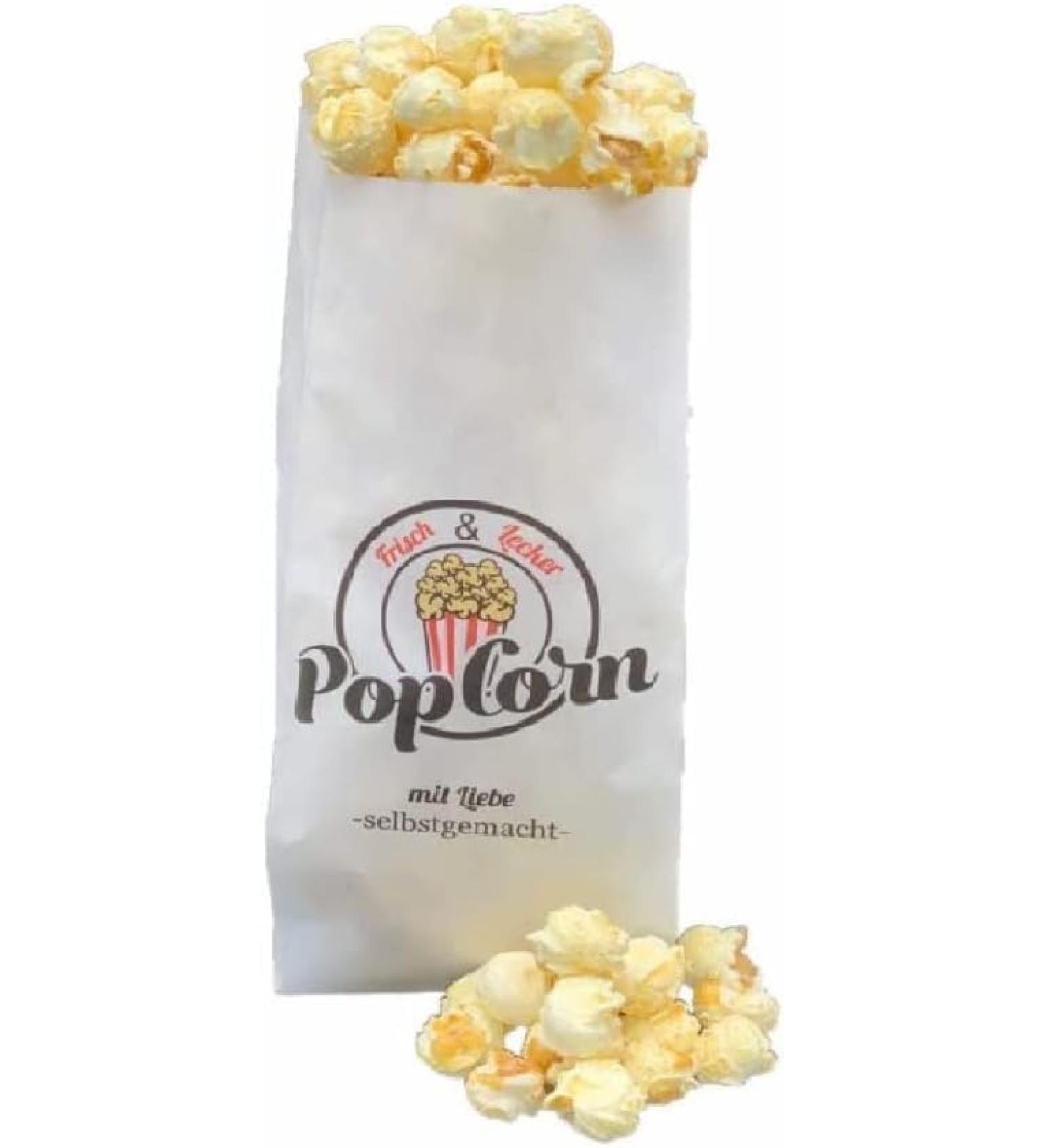 Popcorn bags 100 pieces Homemade with love 1 liter approximately 35 grams of popcorn 100% recyclable. - Buy Online on GoSupps.com