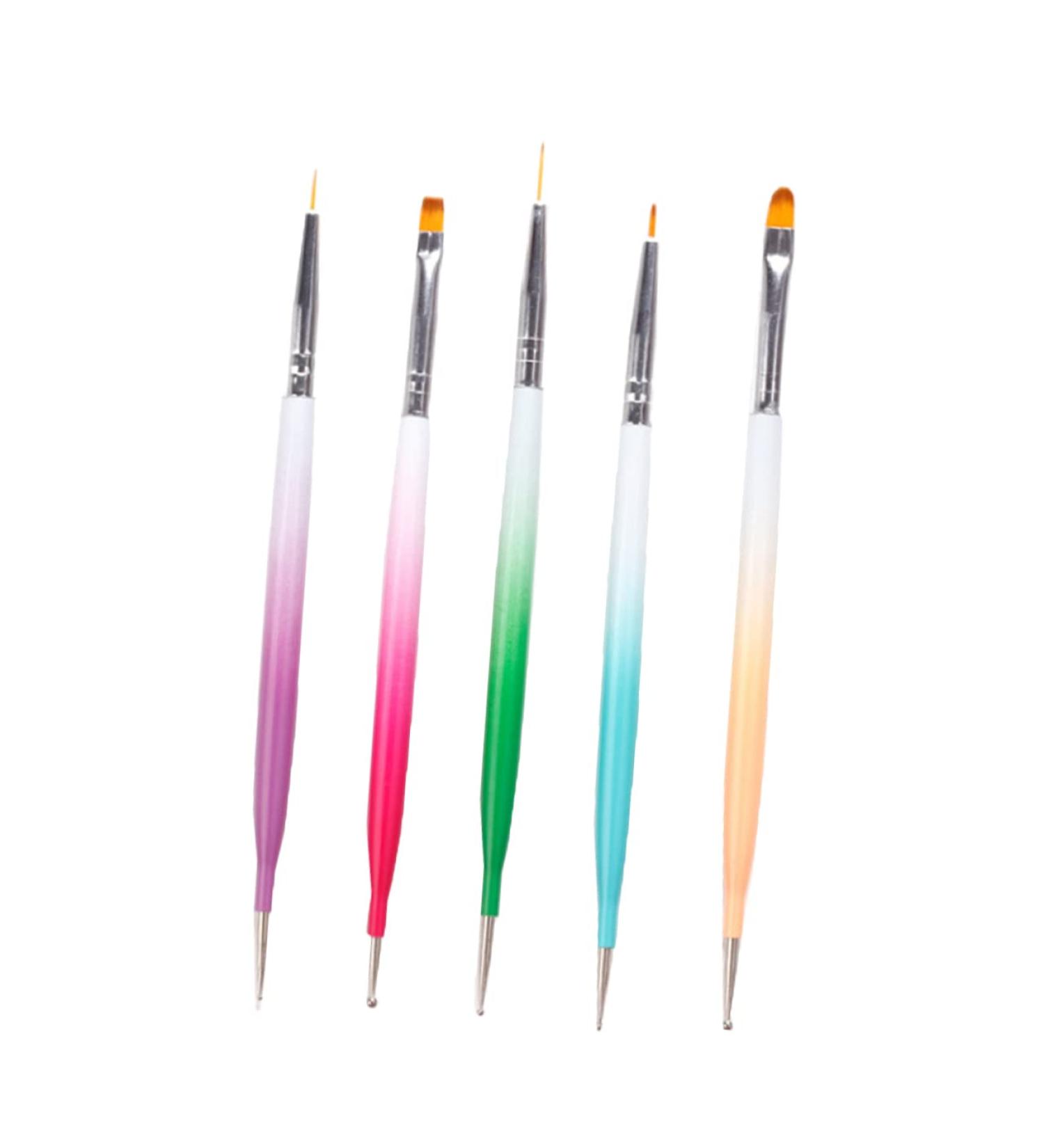 Healeved 2 Sets Nail Pen Brush Nail Art Diy Tool Manicure Pen Portable Nail Dotting Pen Nail Dotting Pens Nail Gel Pens Polymer Clay Charms for Nails Nail Tools Painting Pen Nylon Carved - Buy Online on GoSupps.com