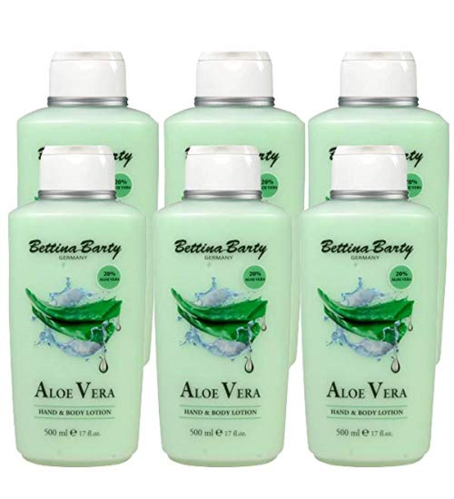 Bettina Barty Aloe Vera Hand & Body Lotion 6 x 500 ml