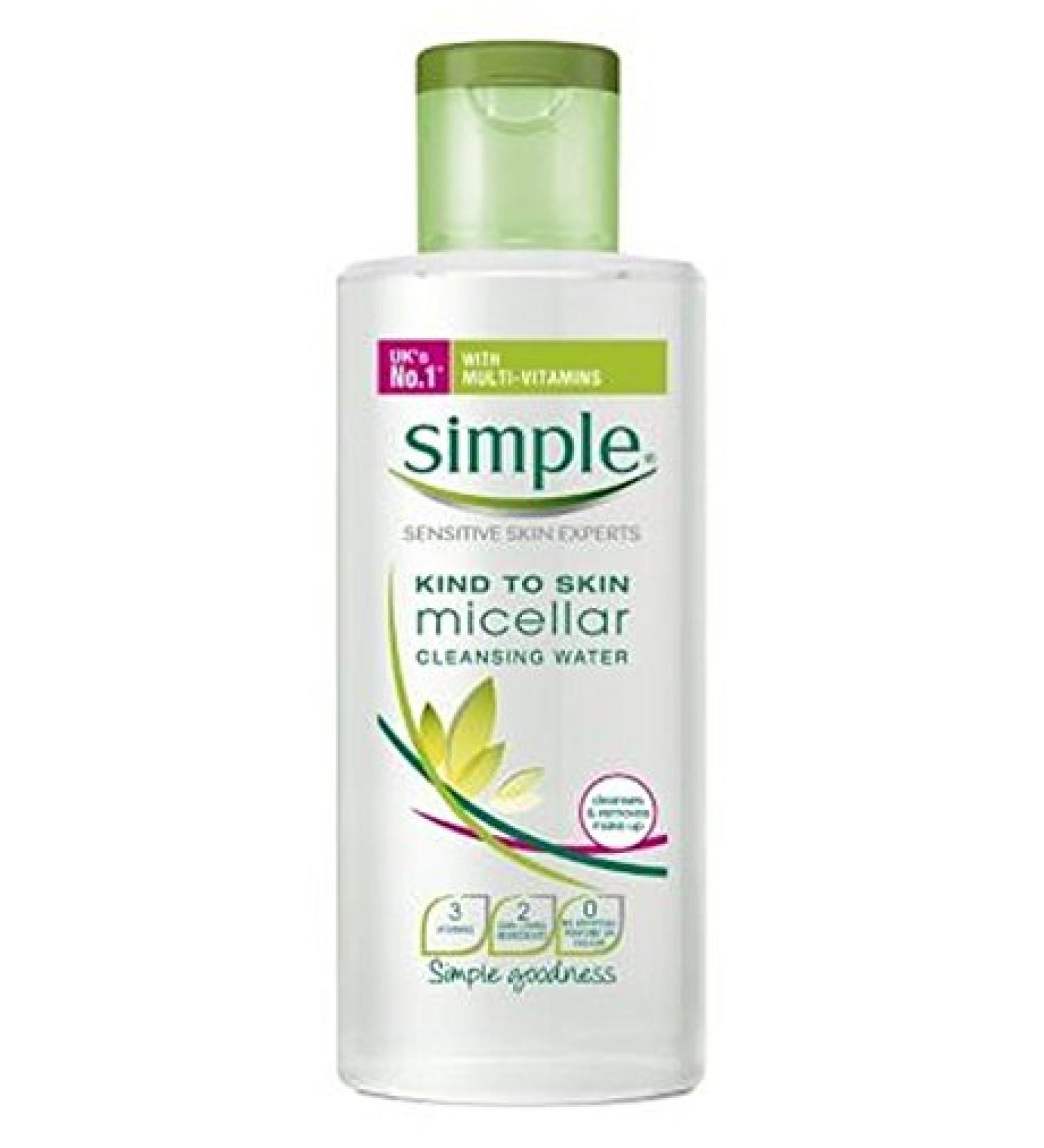 Simple Kind To Skin Micellar Cleansing Water 200Ml - Pack of 2